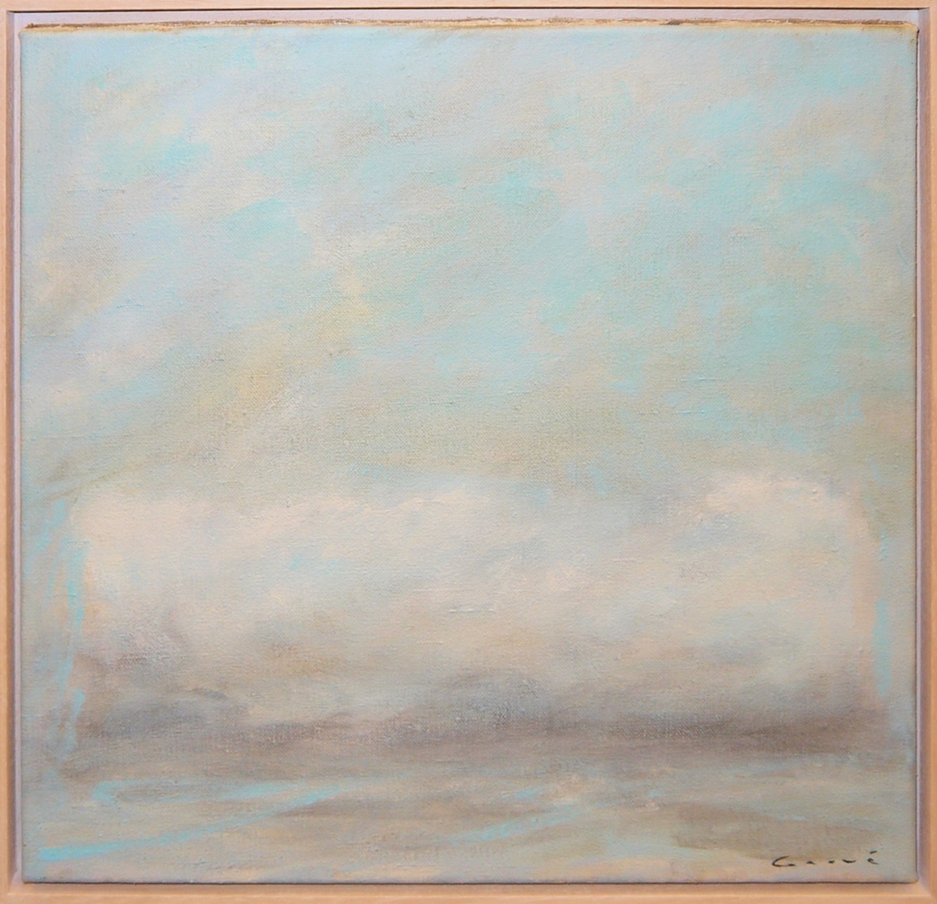 Johannes Gervé, Wolken über dem Meer, Ölgemälde<br