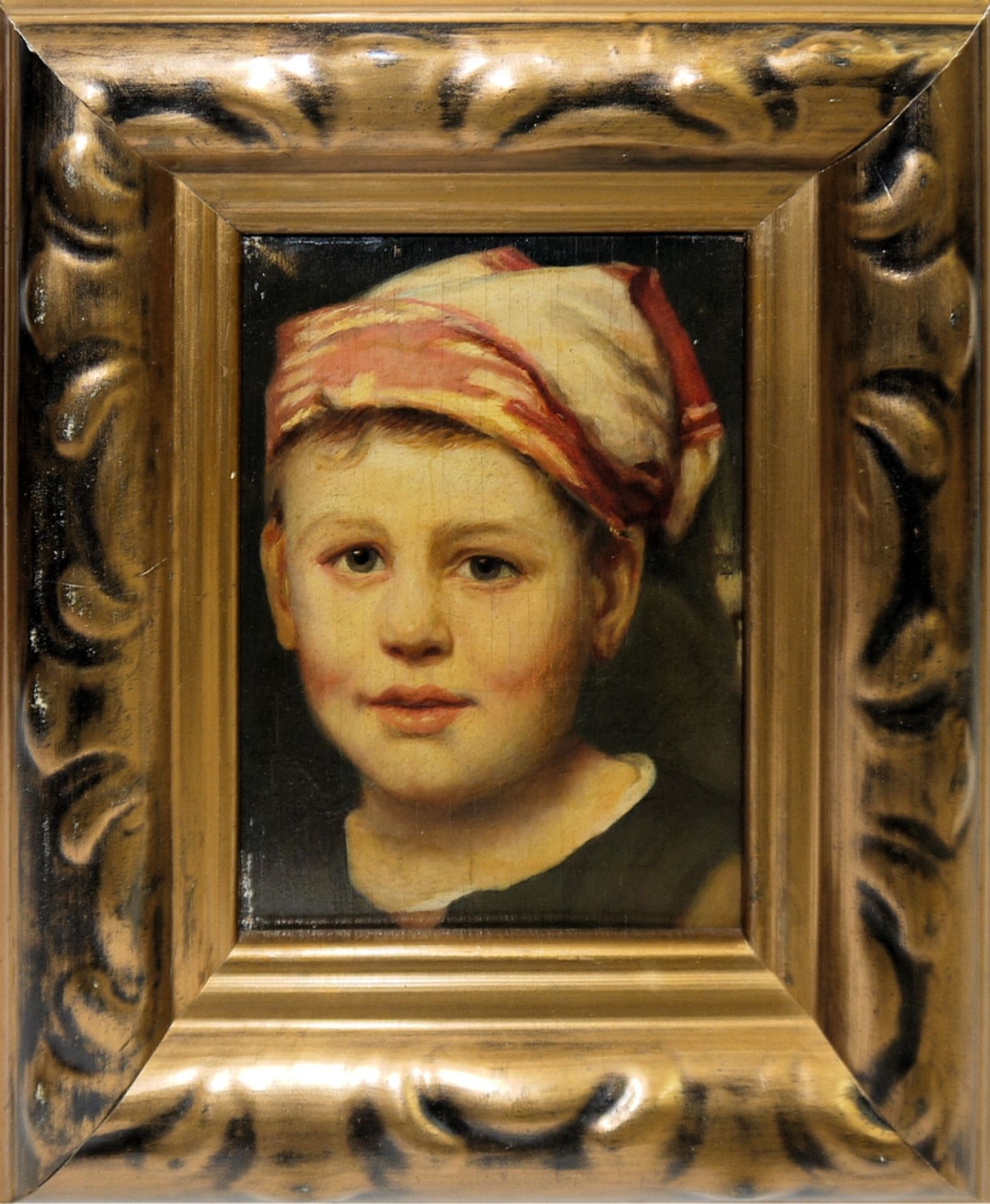 Anonym, Portrait eines Jungen, 19. Jh., gerahmt