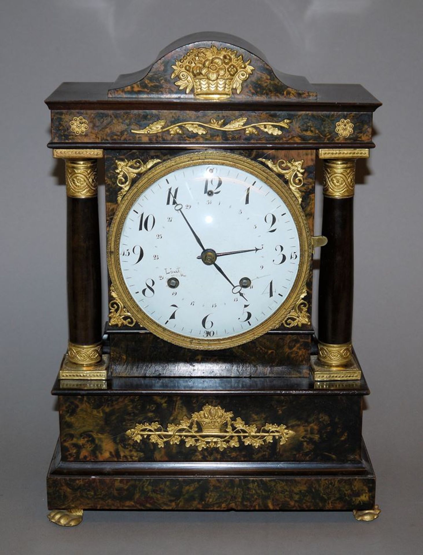 Stockuhr von Franz Bruder in Samedan, Schweiz um 1810/20