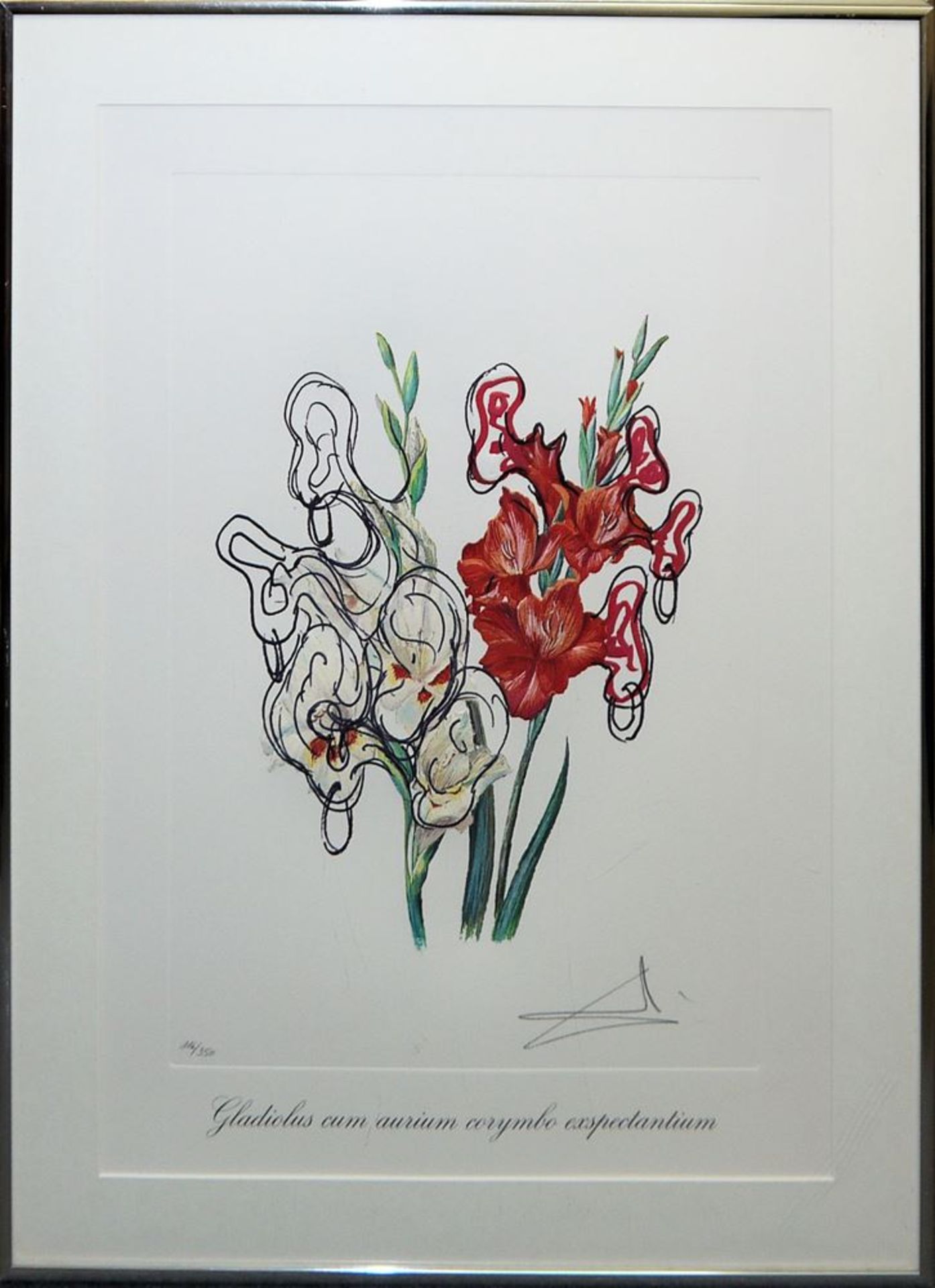 Salvador Dali, "Surrealistic Flowers", 1972, 5 Heliogravuren mit Reliefprägung (Carborundum), alle - Bild 6 aus 6