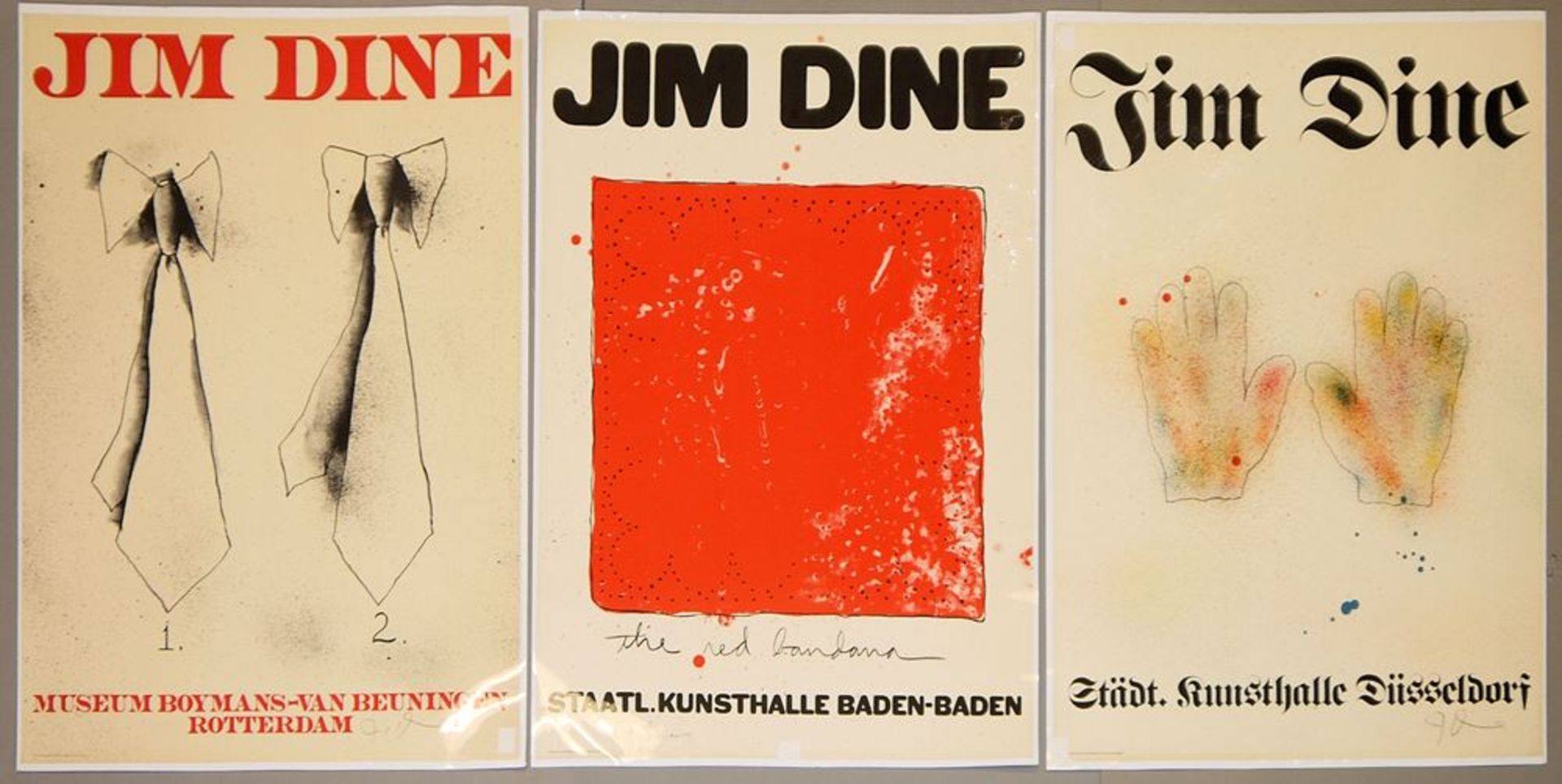 Jim Dine, 6 Farblithos, Ausstellungsplakate, 1971, signiert Für Selbstbesichtiger! - Bild 2 aus 3