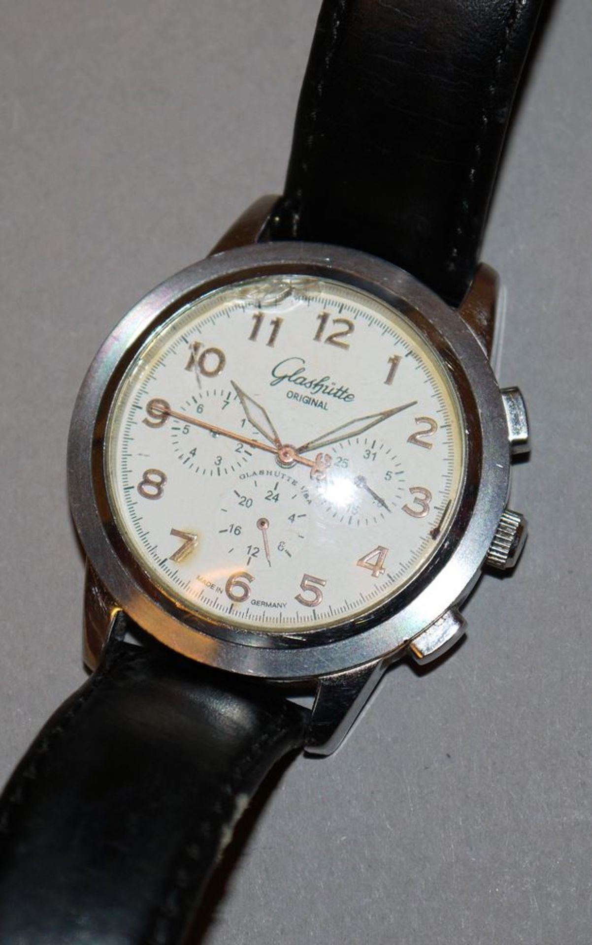 Automatic-Chronograph, gemarkt Glashütte