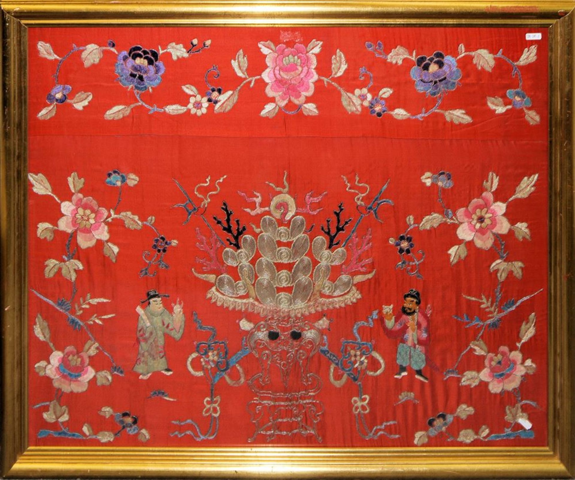 Besticktes Altartuch der späten Qing-Zeit, China um 1900