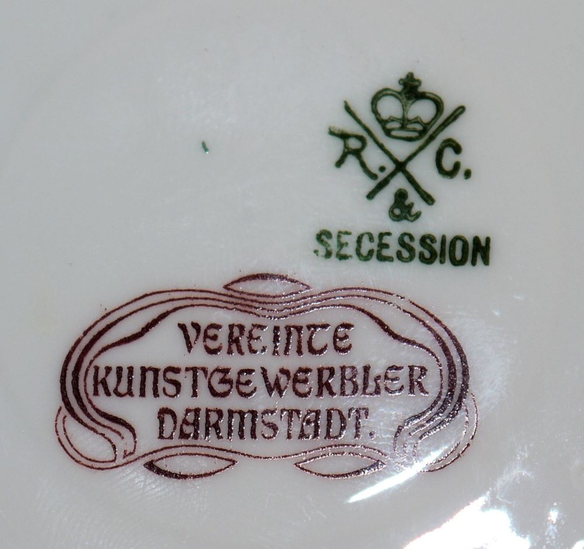 Vier Mokkatassen der Darmstädter Secession, Rosenthal um 1910/15 - Image 2 of 2