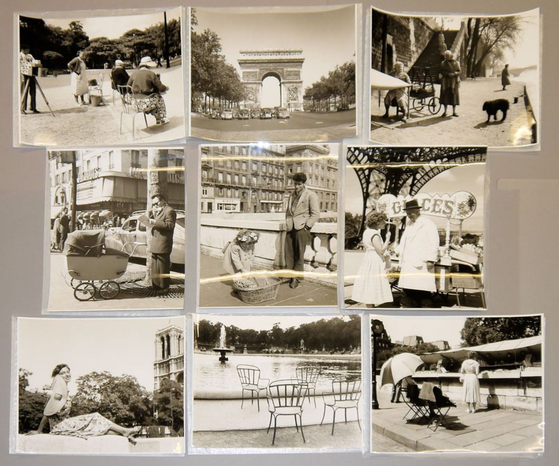 Ursula Seitz-Gray, Paris, neun s/w Fotographien von 1951 Für Selbstbesichtiger!