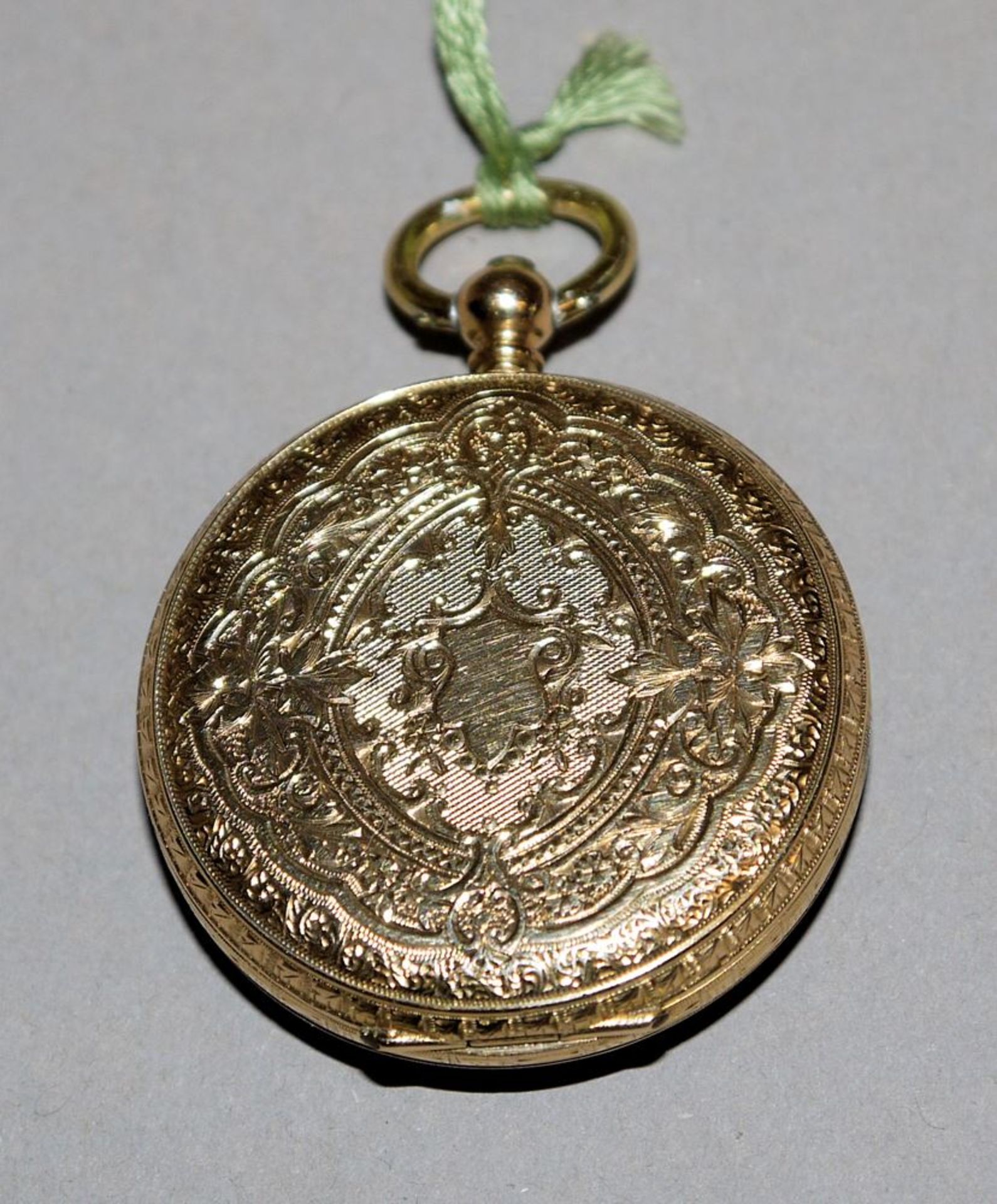 Goldene Damentaschenuhr, Schweiz um 1880 - Bild 3 aus 3