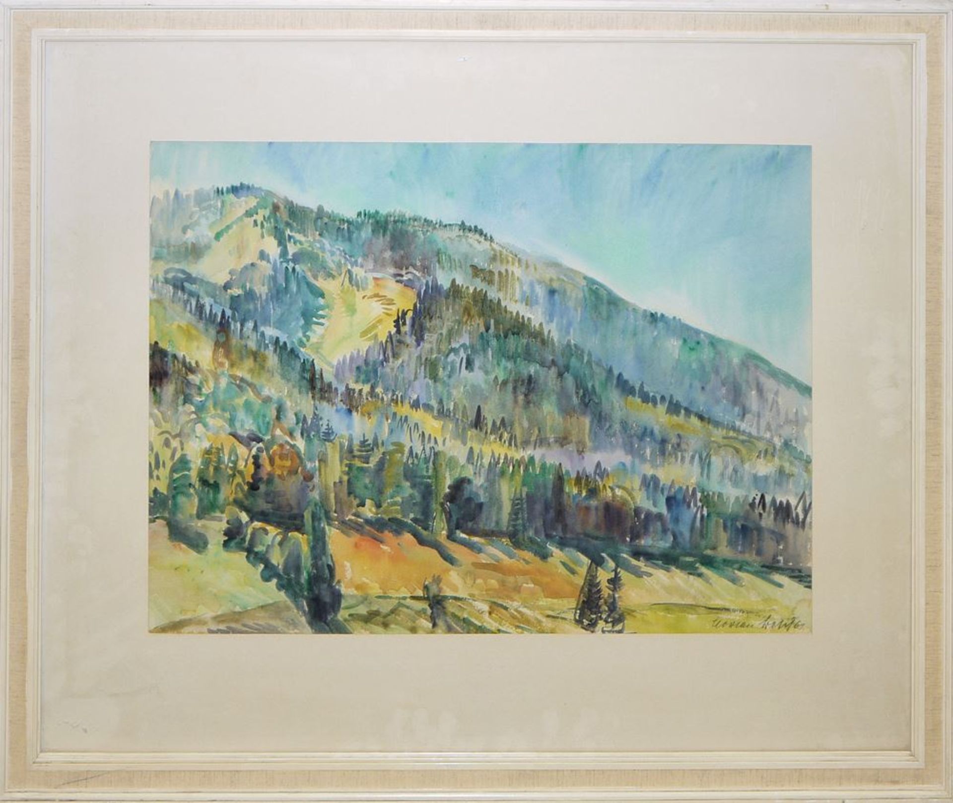 Florian Bosch, "Bodenscheid" Aquarell, & Karenja Oglesbee, "Studien am Wesslinger See",