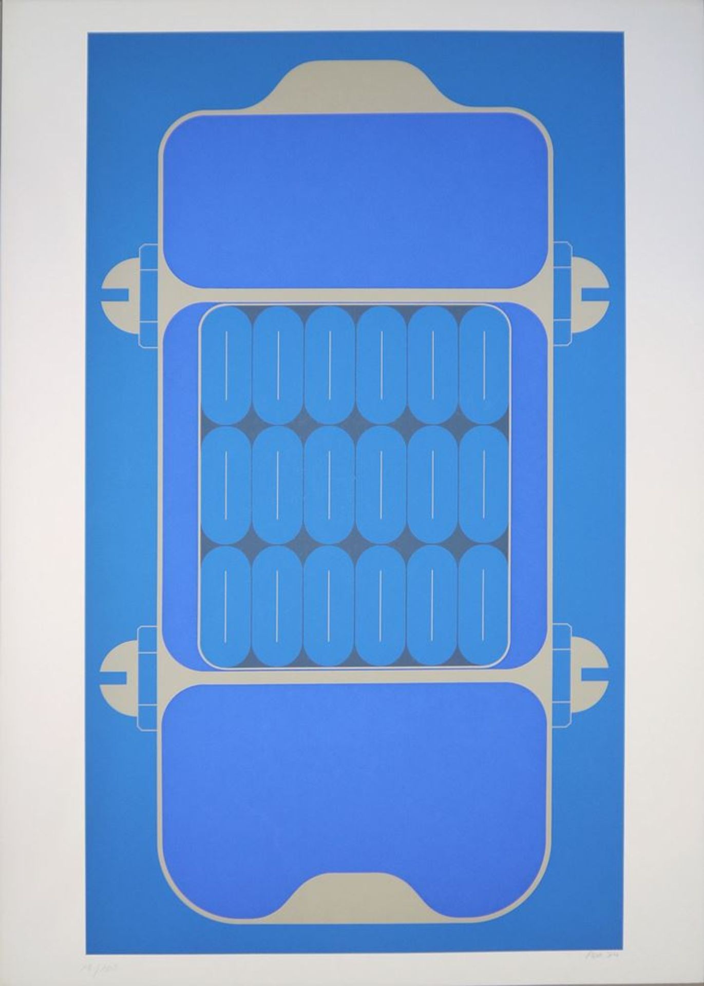 Sato Ado, Drei Kompositionen, Farbserigraphien von 1974 - Bild 3 aus 6