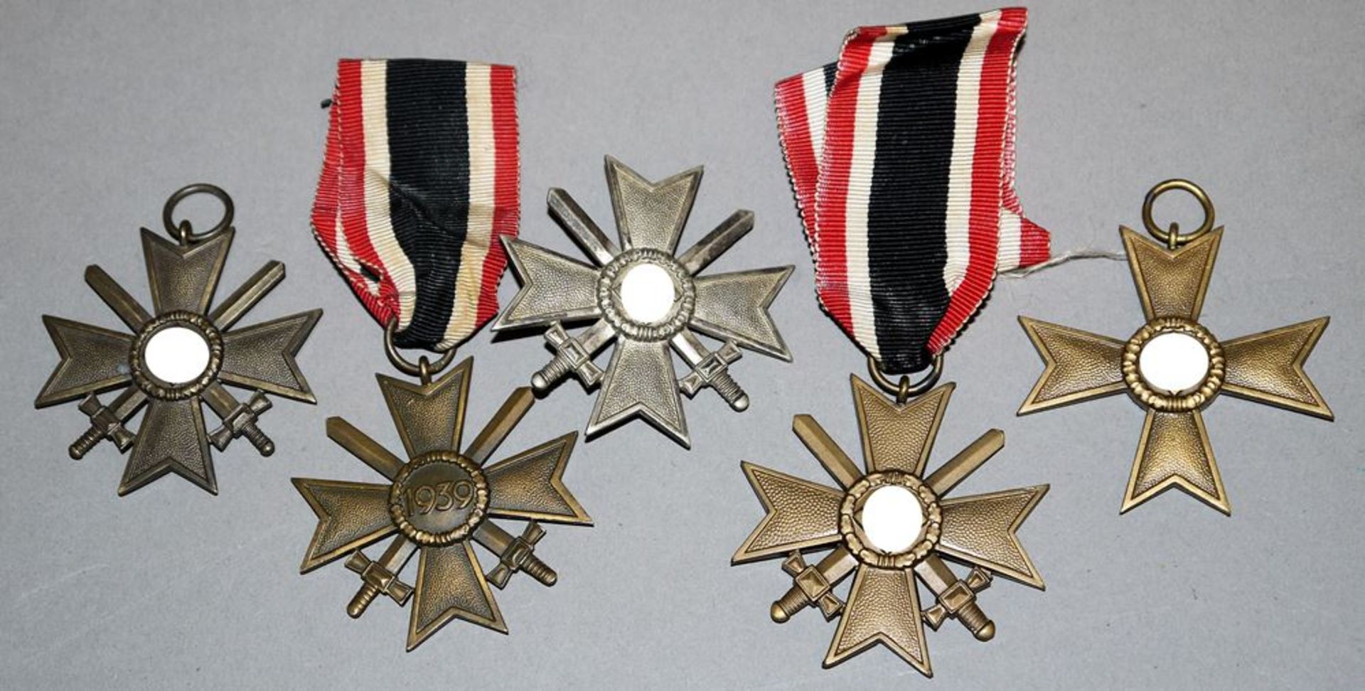 Fünf Kriegsverdienstkreuze, 1939