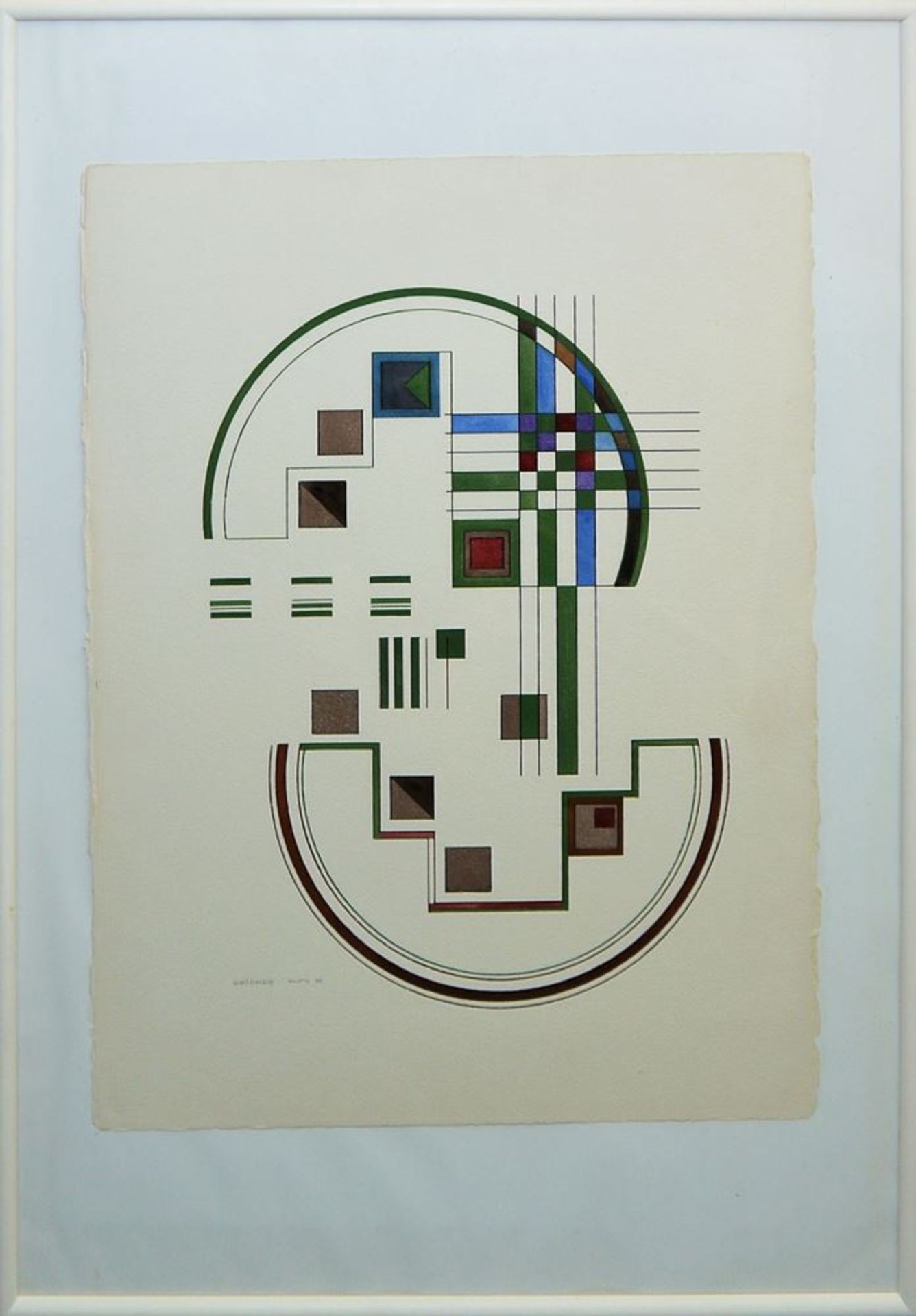 Heinrich Neuy, (Bauhaus- Schüler), "Intelligenz erhält den Frieden", konstruktivistische