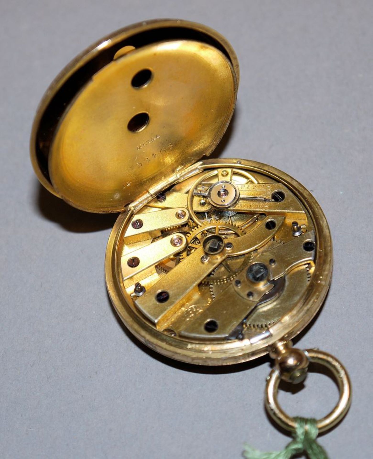 Goldene Damentaschenuhr, Schweiz um 1880 - Image 2 of 3