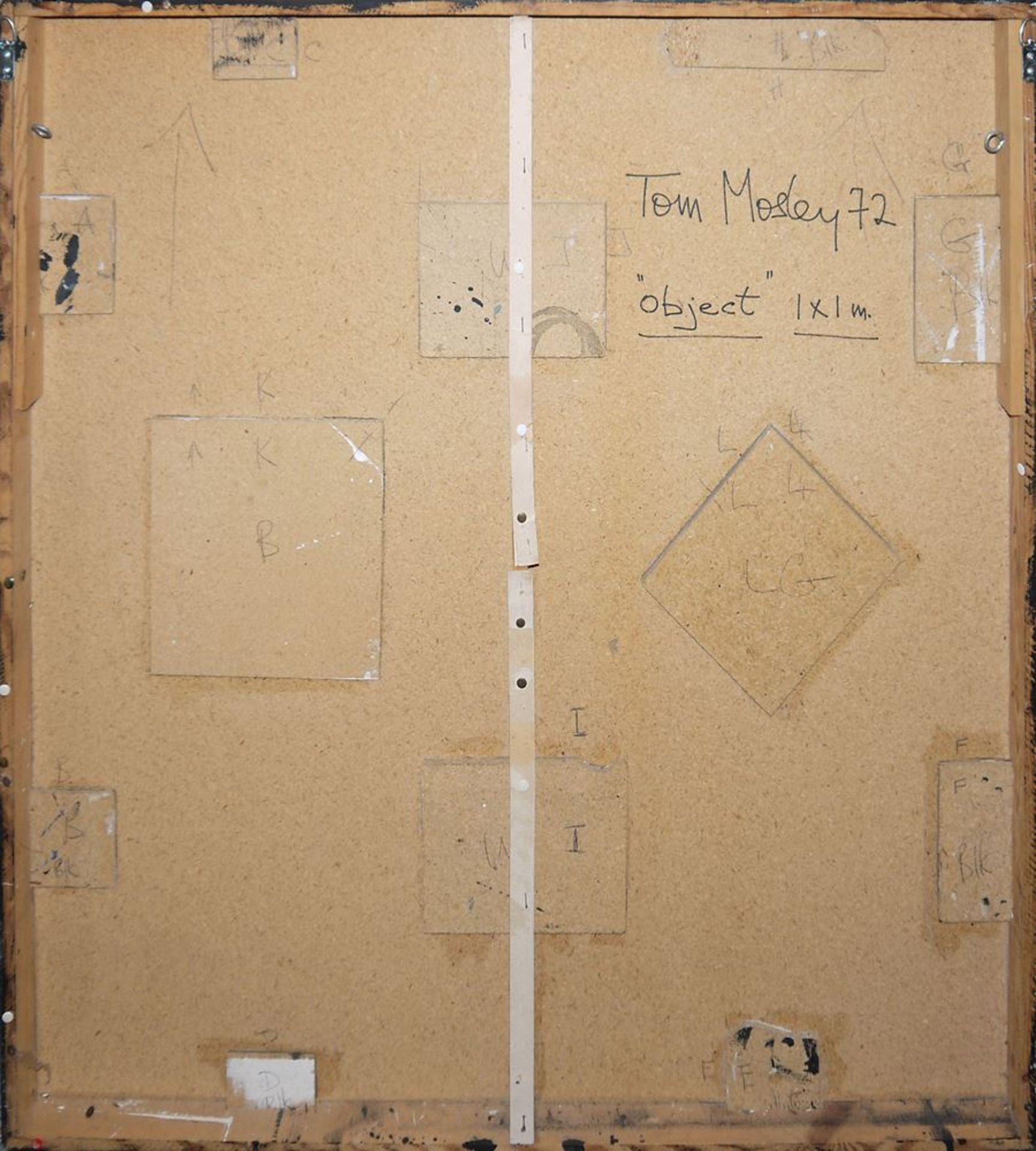 Tom Mosley, "object", Wandrelief, 1972, gerahmt - Bild 2 aus 2