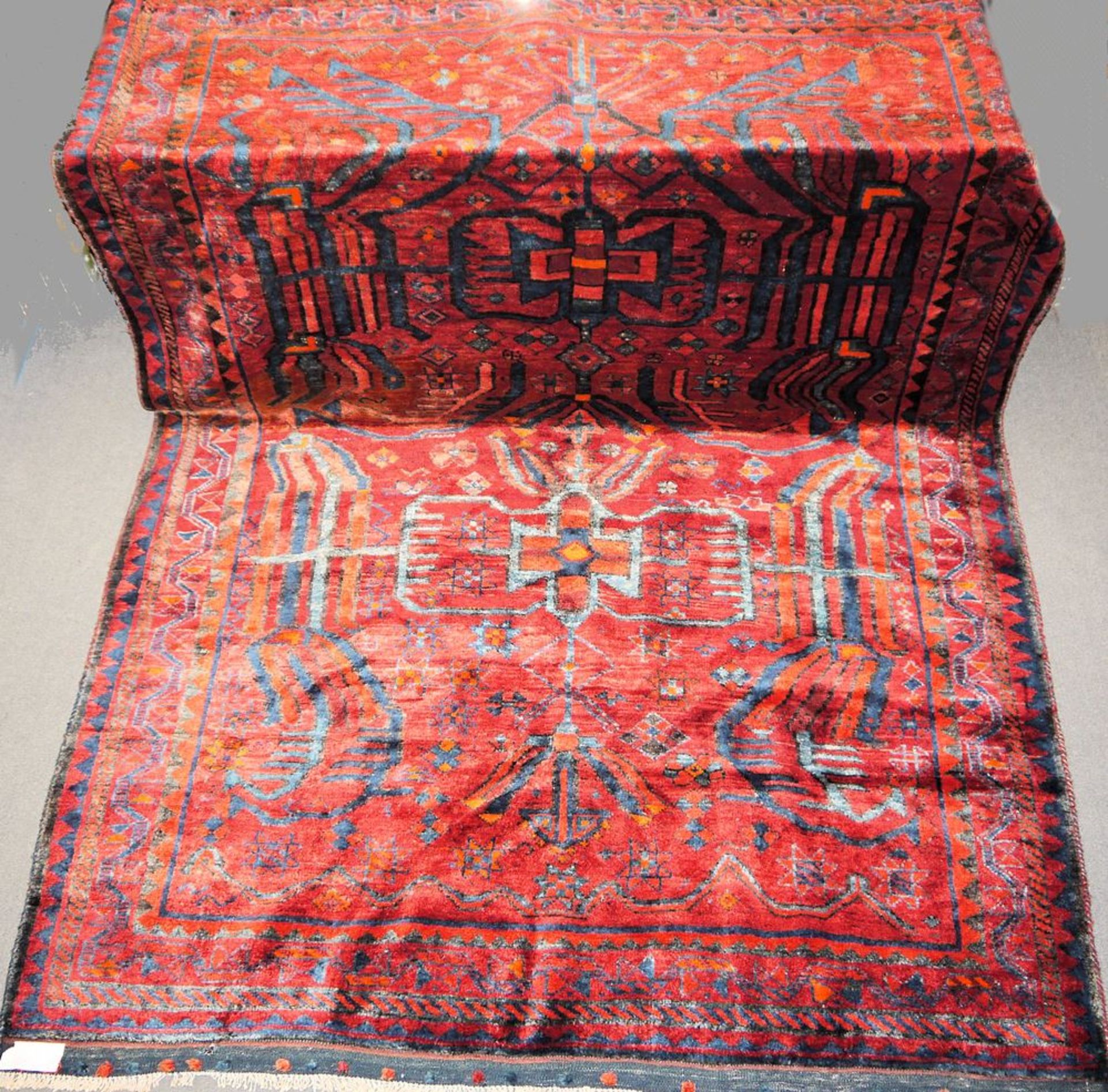 Zwei Teppiche Kordi Gutschan und Turkmene, Persien, ca. 30-50 Jahre