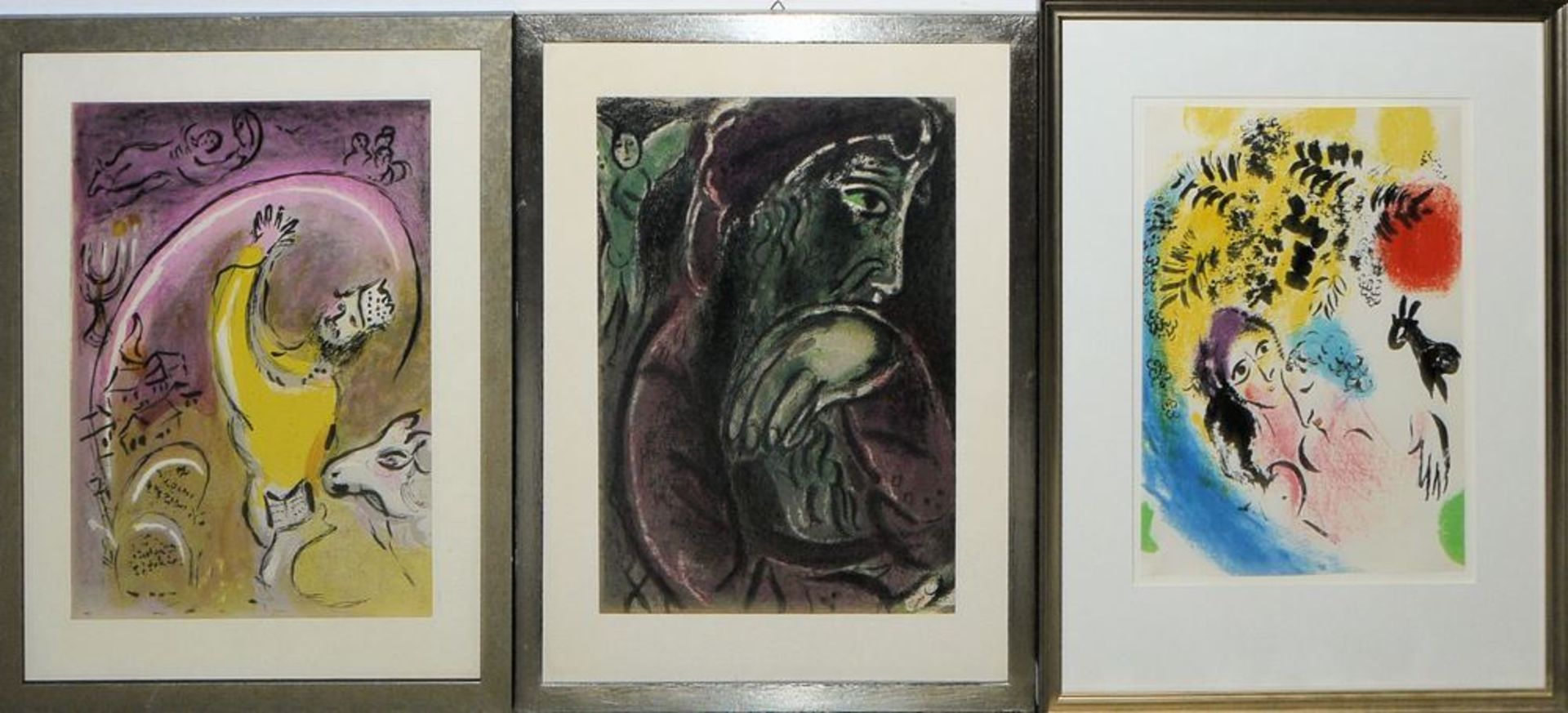 Sammlung Marc Chagall, 13 Farblithographien, biblische Motive u.a., gerahmt - Image 4 of 6