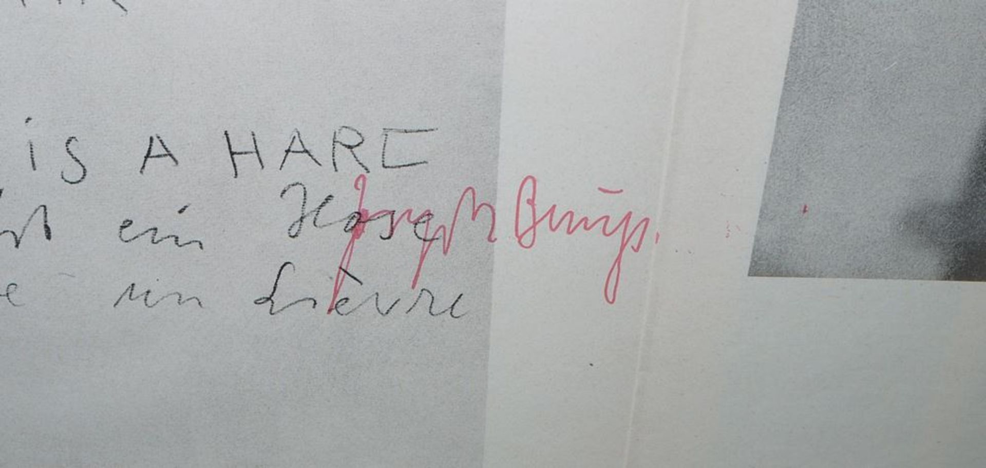 Joseph Beuys, signierte Zeitung "Pour" aus den 1970er Jahren, gerahmt - Image 2 of 2