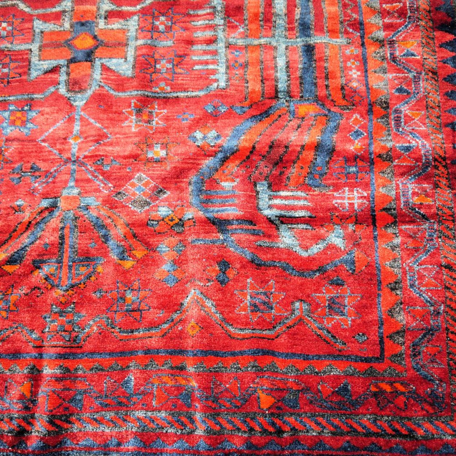 Zwei Teppiche Kordi Gutschan und Turkmene, Persien, ca. 30-50 Jahre - Bild 2 aus 4