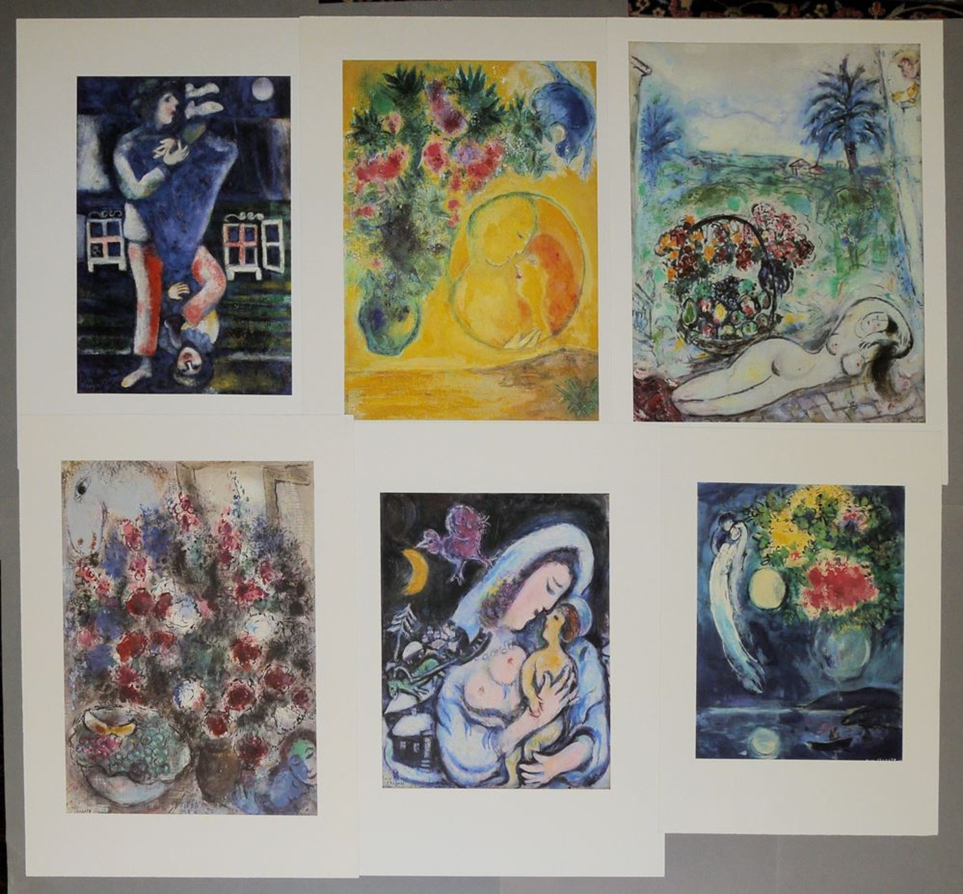 Marc Chagall, 6 Granolithographien, verlagsfrisch, o. Rahmen
