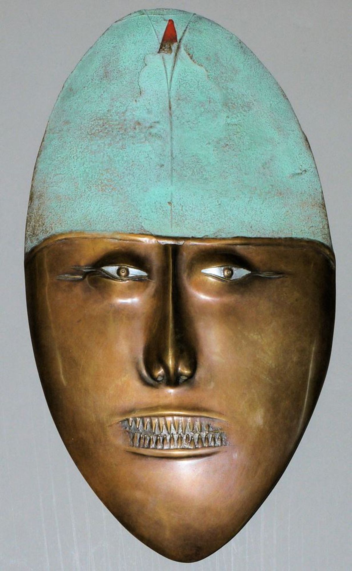 Paul Wunderlich, Maske, signierte Bronze von 1986
