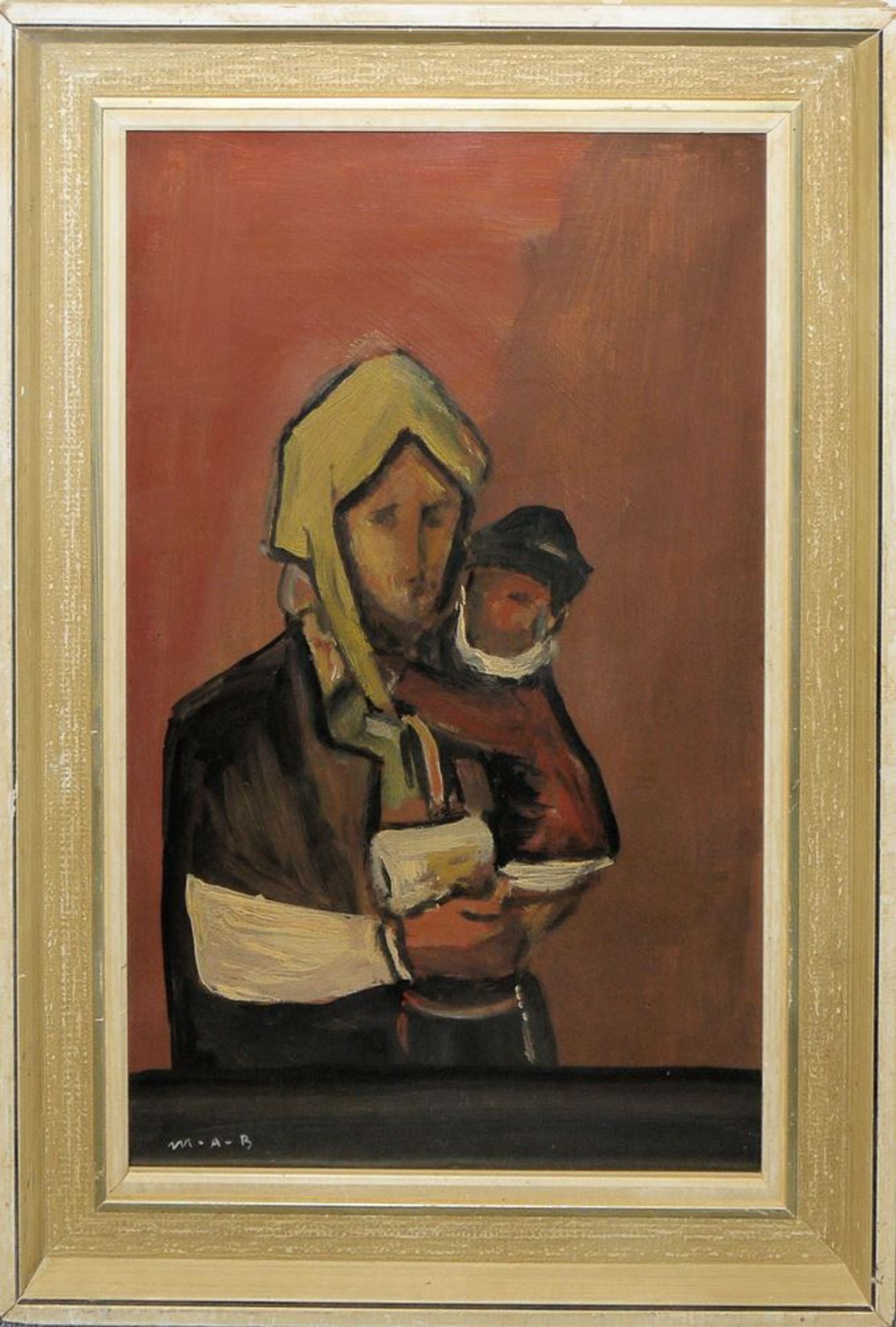 Milos Alexander Bazovsky, Mutter mit Kind (matka s dieťaťom / matka s dítětem), Ölgemälde,
