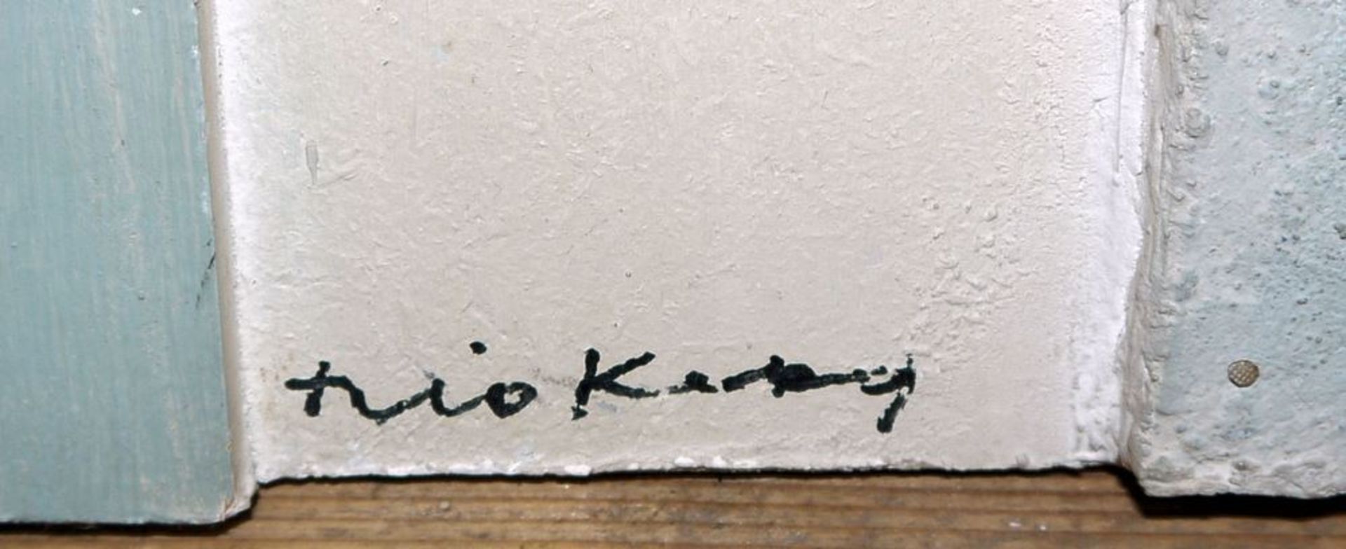 Theo Kerg, "Poeme", Relief (Öl/Stuck), 1950er Jahre - Image 2 of 3