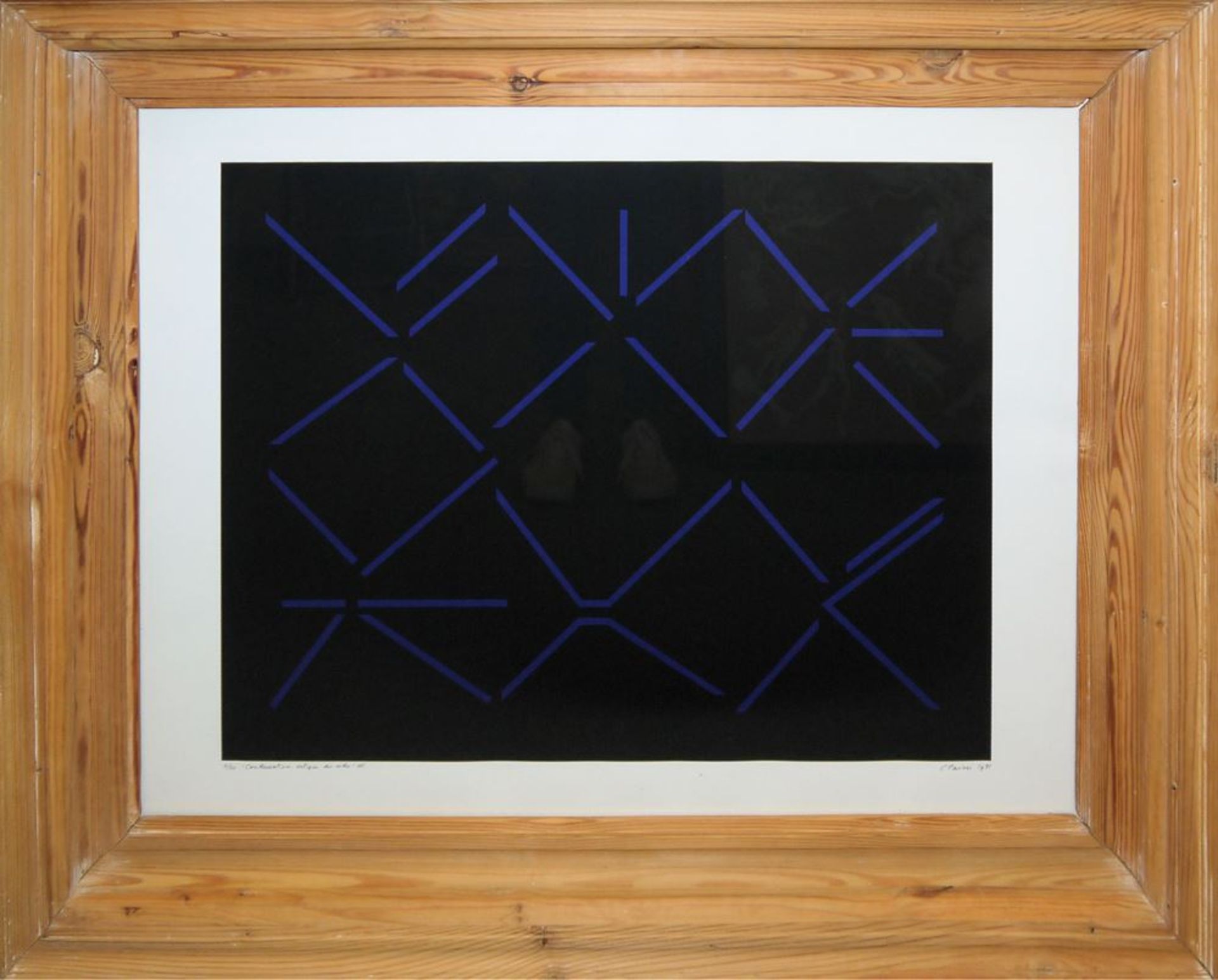 Geneviève Claisse, "Condensation critique du vide III", Farbserigrafie von 1991