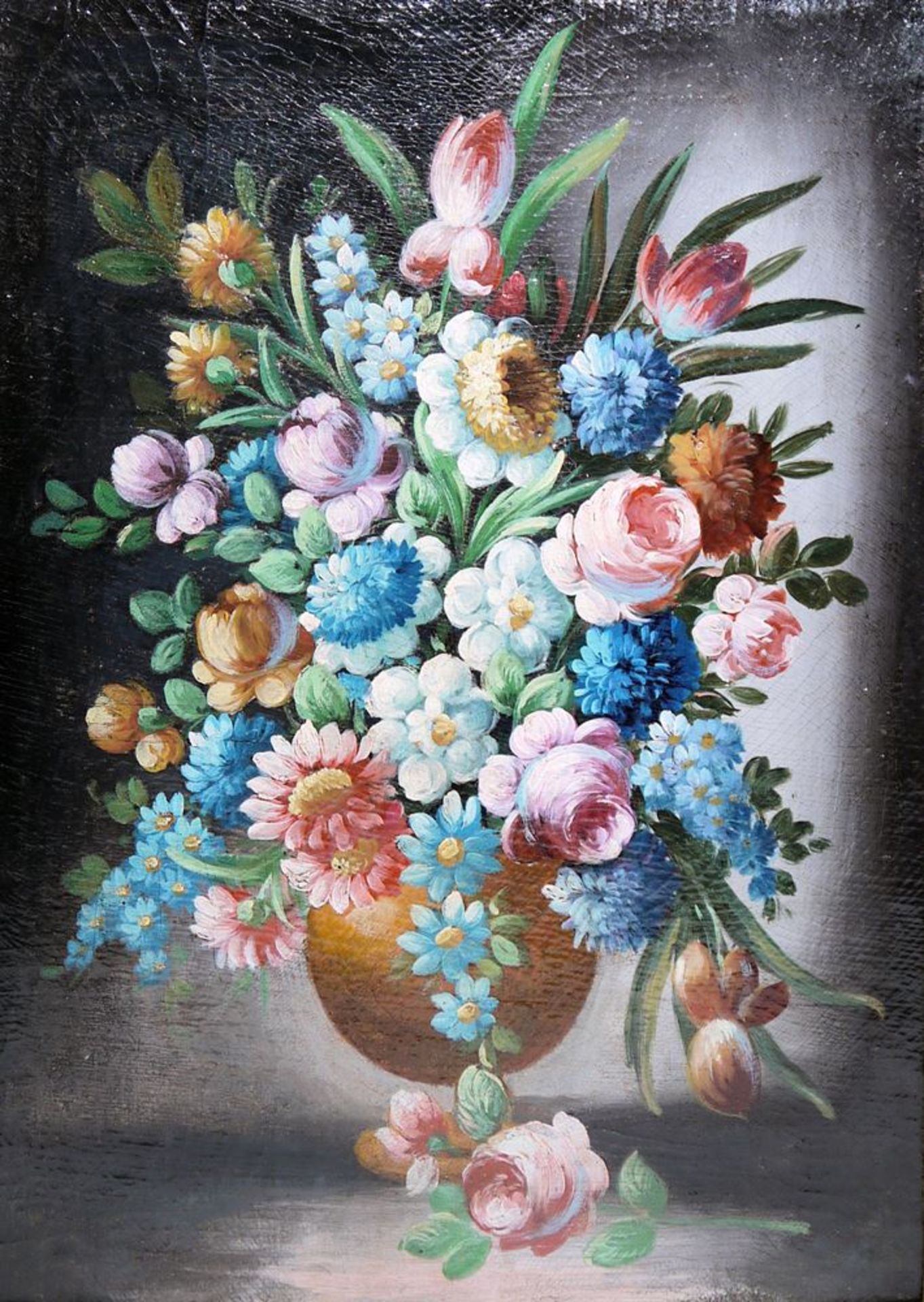 Flämisches Blumen-Stillleben des 17. Jhs., im Stuckrahmen - Bild 2 aus 3