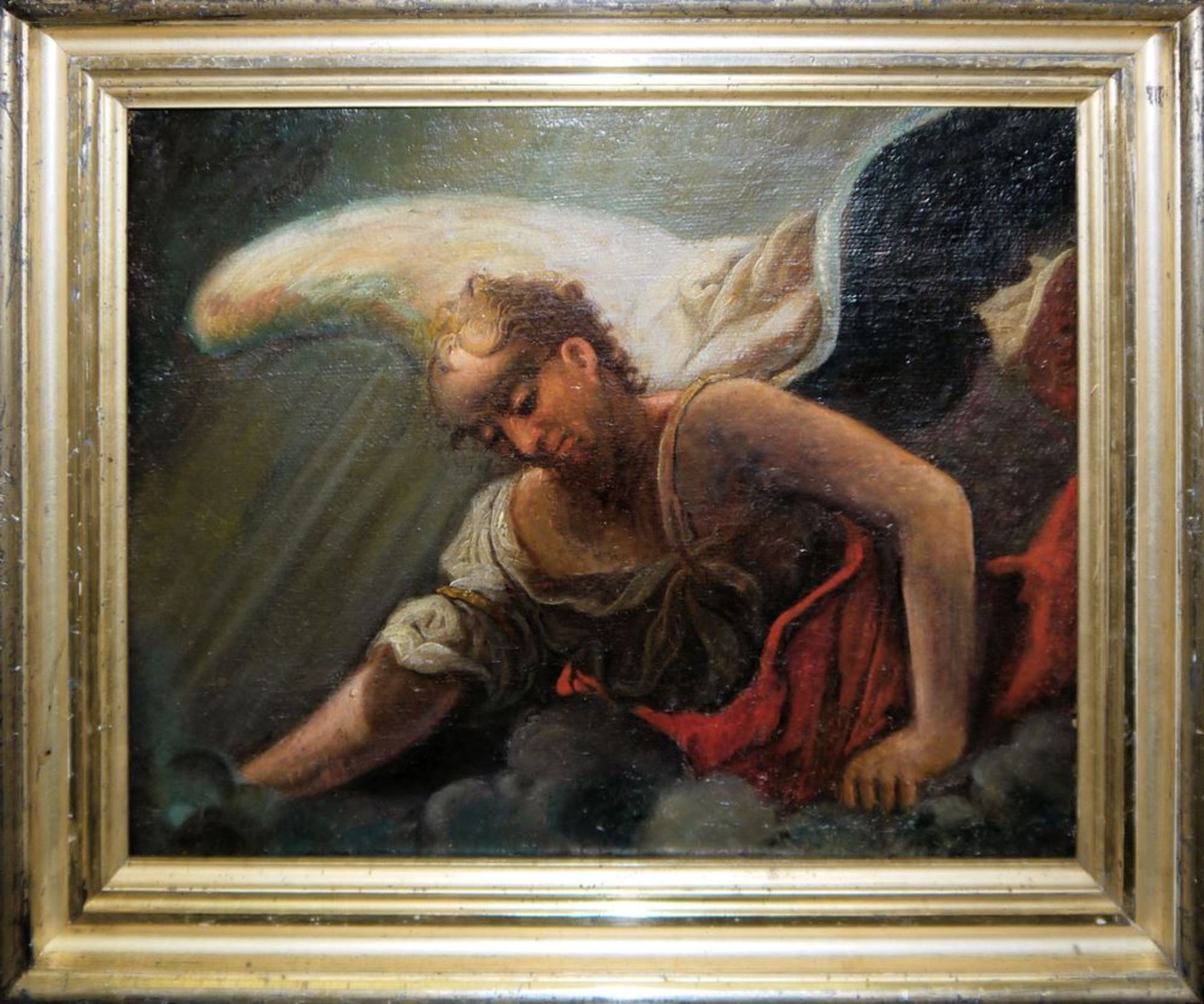 Barock- Maler 17. Jh., Engel Jehovas, qualitätvoller Ausschnitt aus einem größe