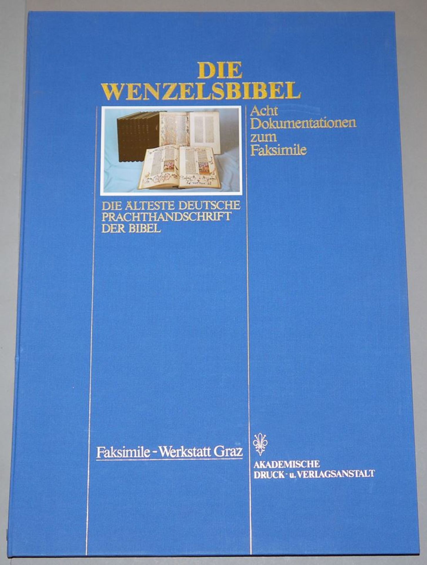 Die Wenzelsbibel, acht Dokumentationsmappen zum Faksimile, Bd. 1-8, Graz 1987