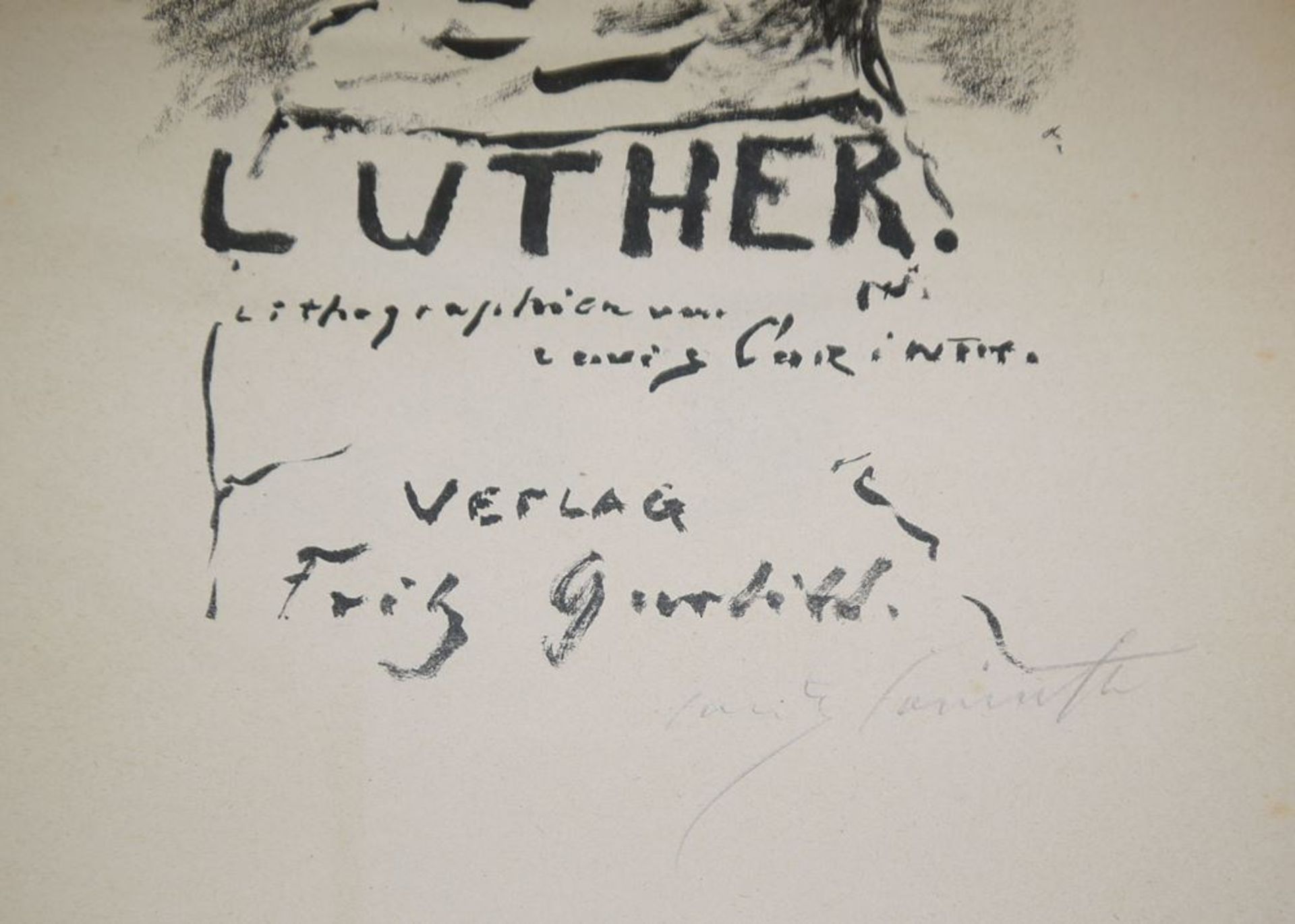 Lovis Corinth, "Martin Luther", m. 39 Original-Lithographien, signierte u. num. - Bild 3 aus 5