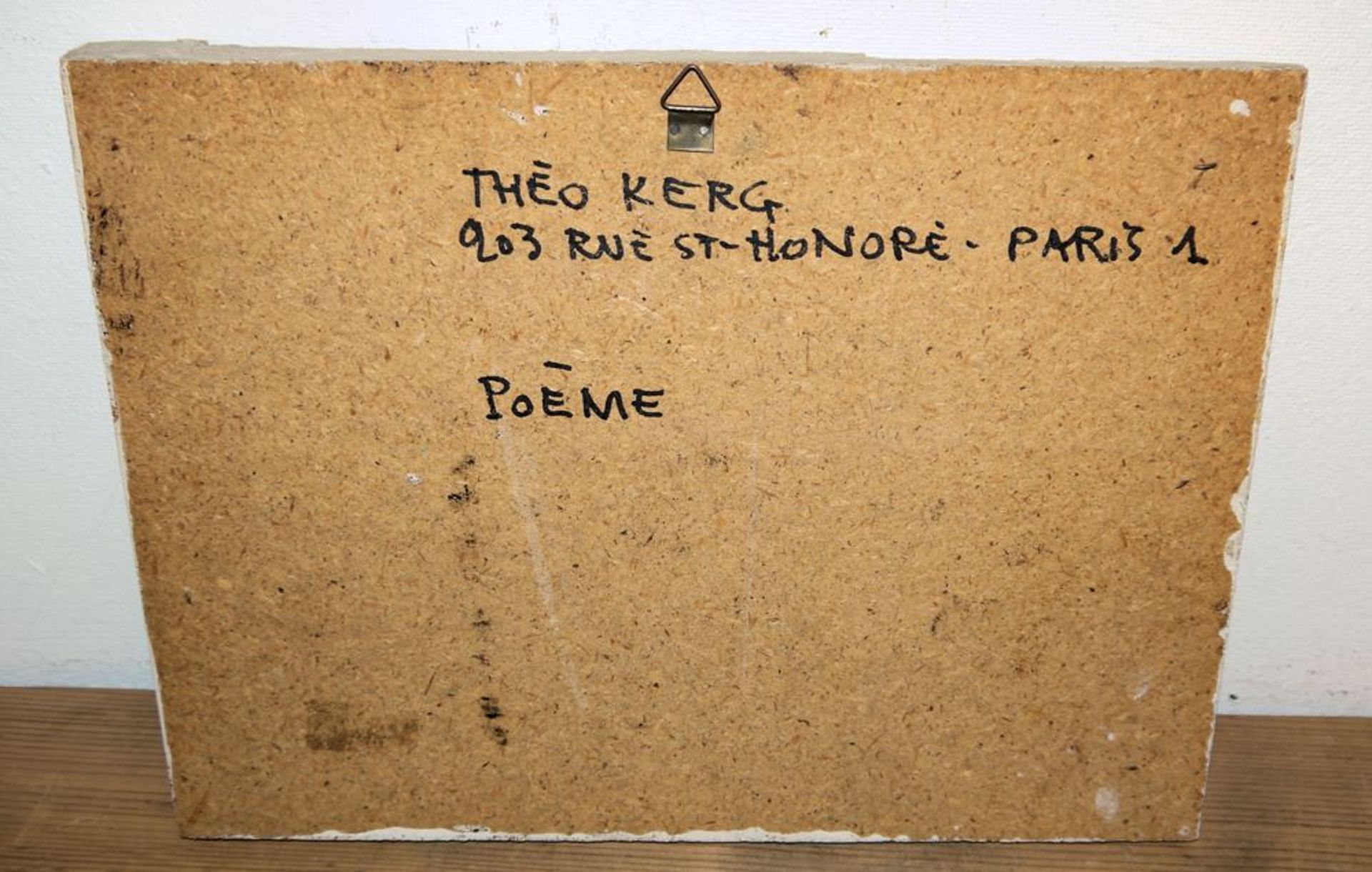 Theo Kerg, "Poeme", Relief (Öl/Stuck), 1950er Jahre - Image 3 of 3