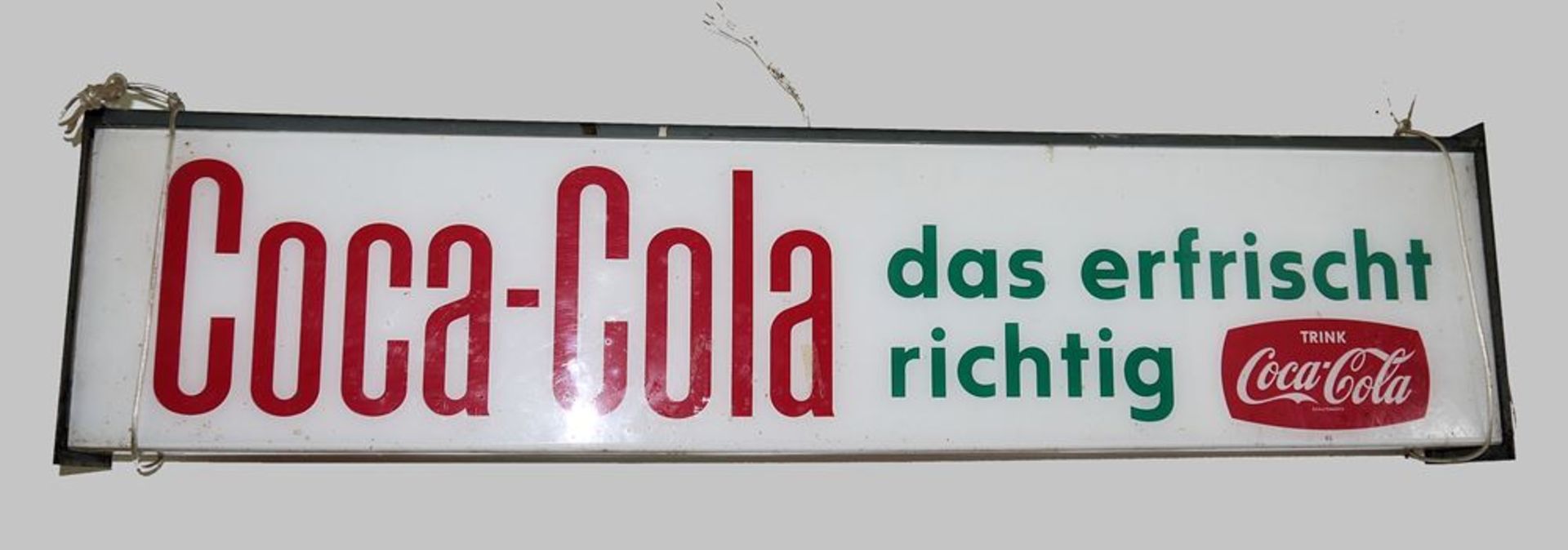 Coca-Cola Leuchtreklame & Hofbräuhaus München Bierkrug als Werbeobjekt, 60er-Ja - Image 2 of 2