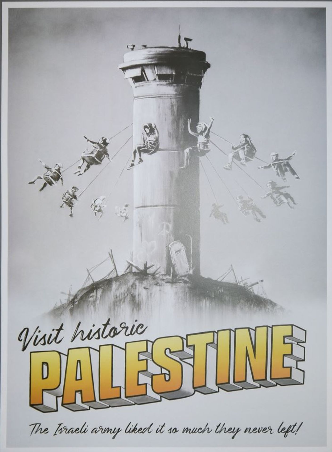 Banksy, "Visit historic palestine" & Greenpeace Dschungelbuch, 2 Graphiken, o. - Bild 2 aus 3