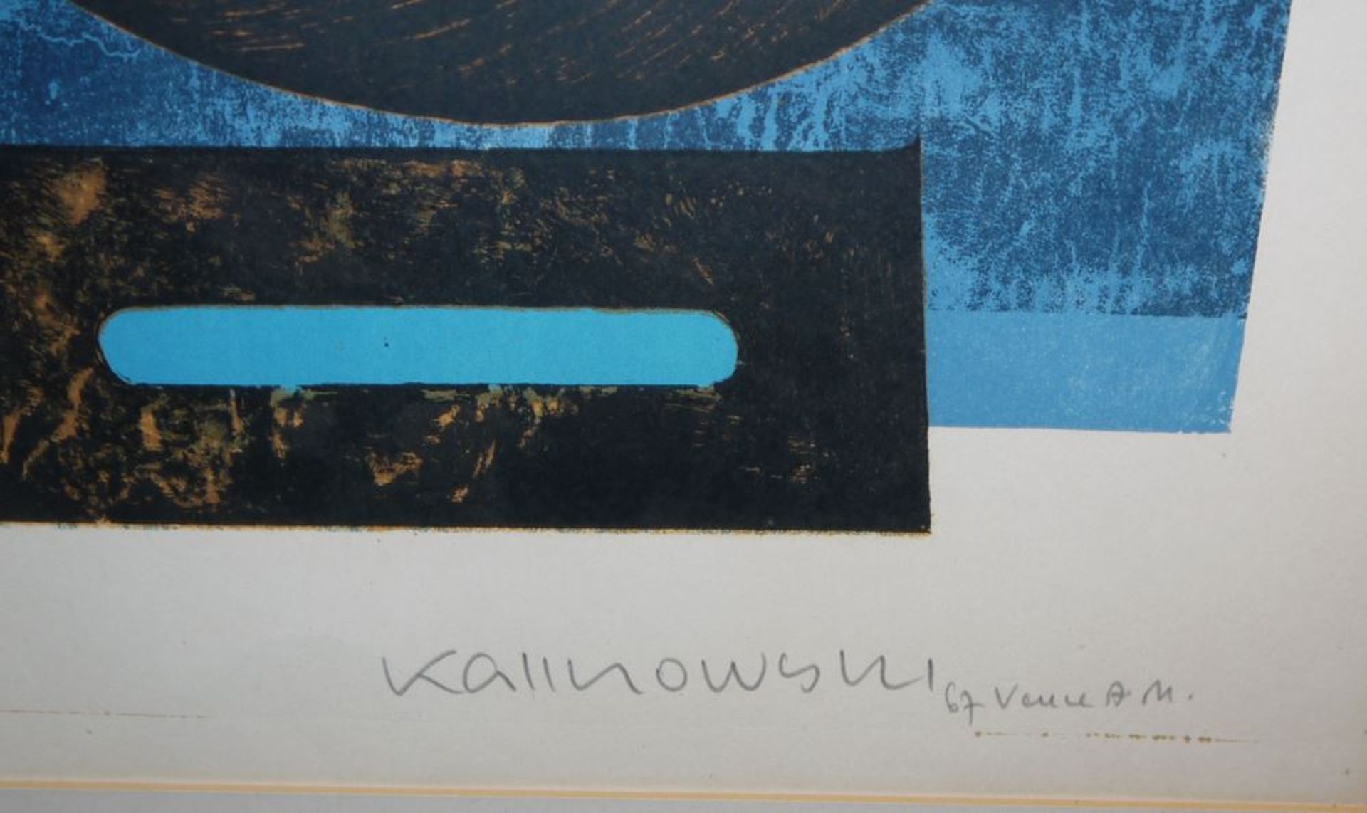 Horst Egon Kalinowski, "Barque des songes", Farblithographie, 1967, gerahmt - Bild 2 aus 2