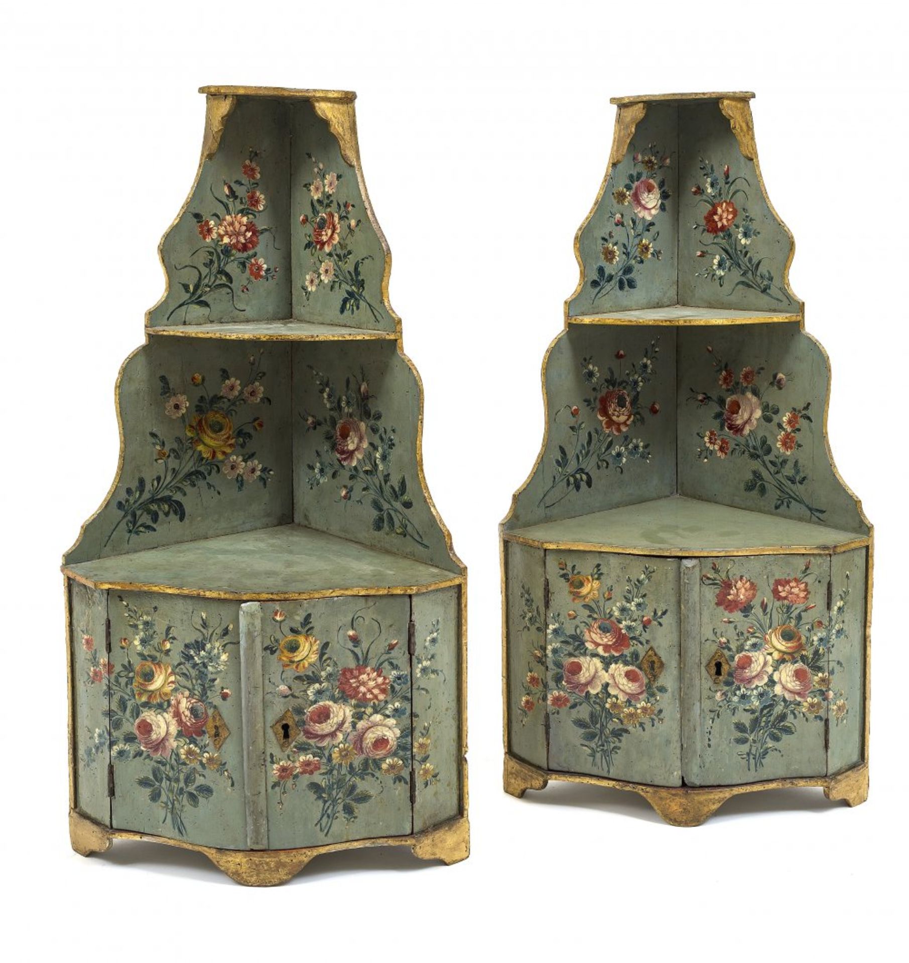 A pair of corner cabinets (Encoignuren)