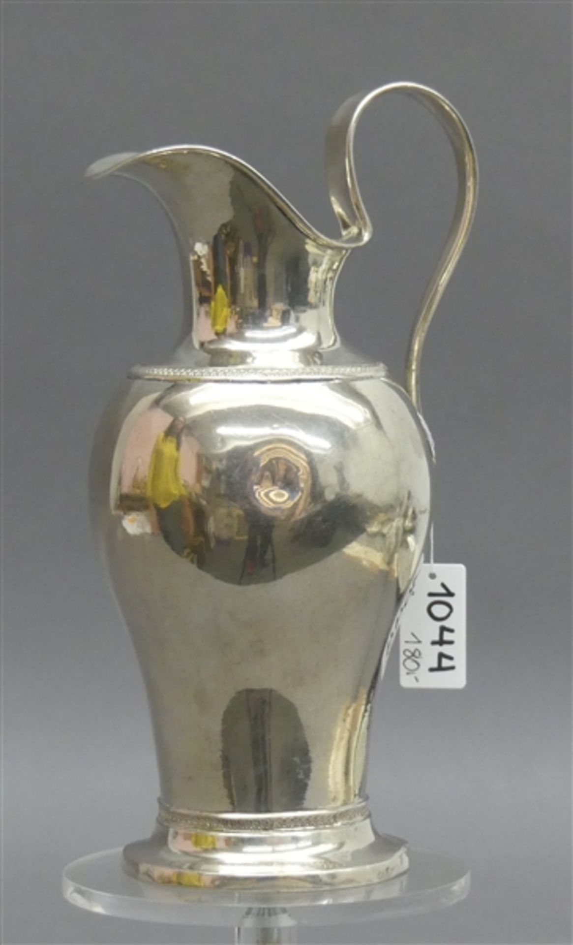 Henkelkännchen Silber, punziert, München, 1820, h 19 cm, 300 g schwer,