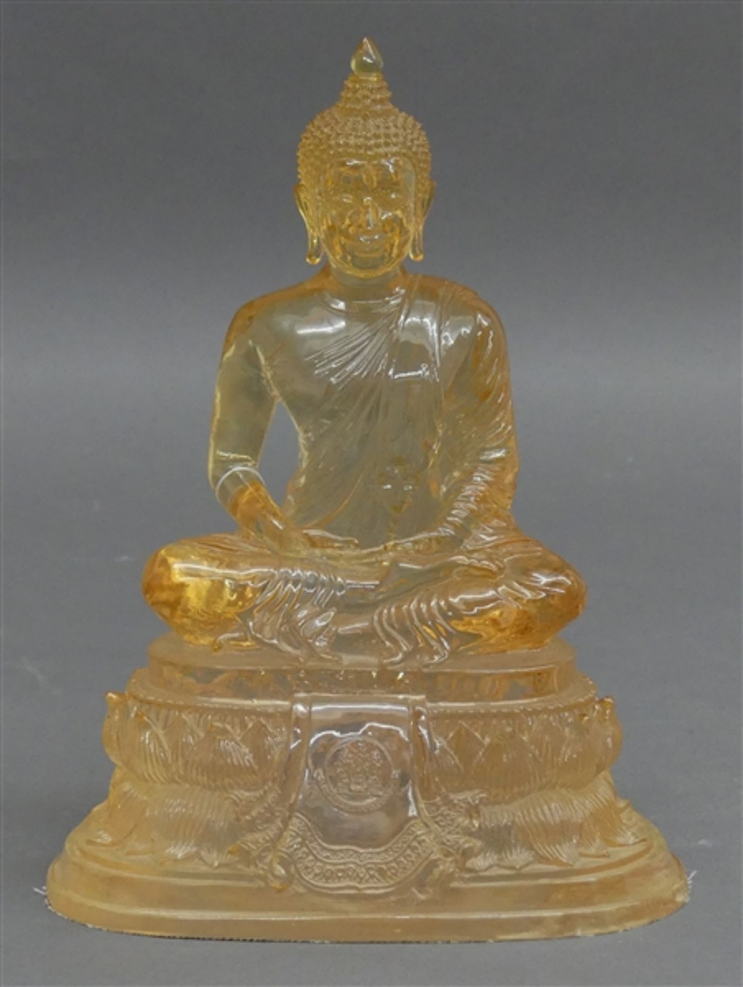 Masseskulptur sitzender Buddha, Thailand, 20. Jh., h 25 cm,