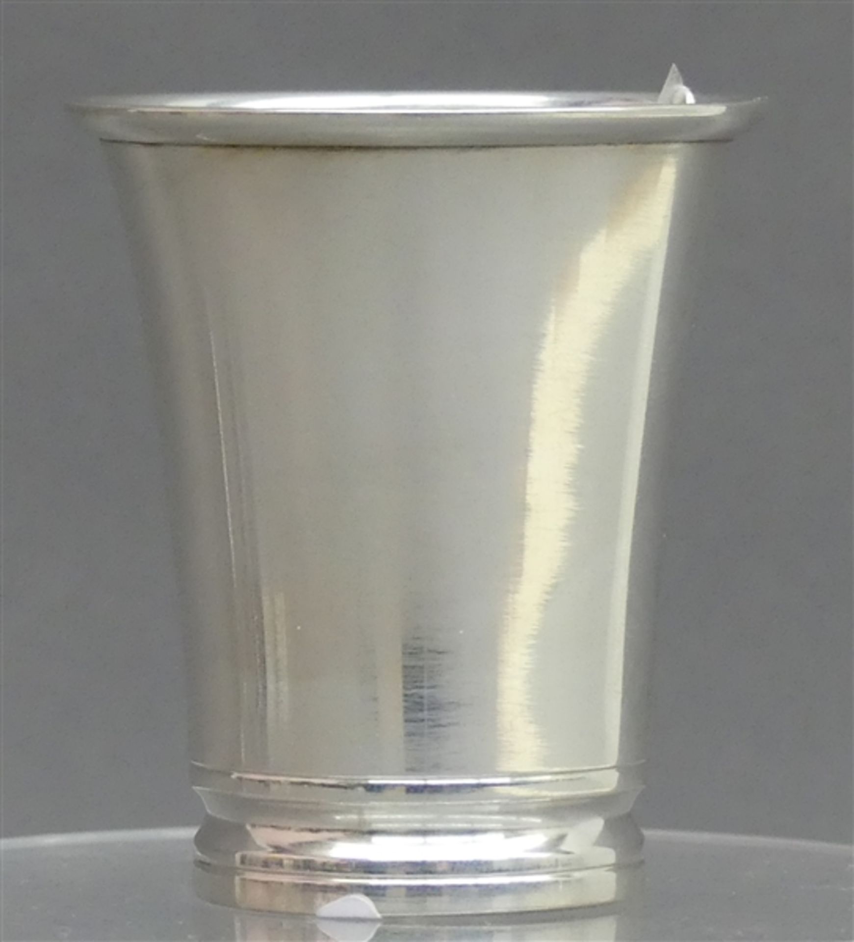 Becher Silber, punziert, C. Holm, 1949, ca 35g, h 6 cm,