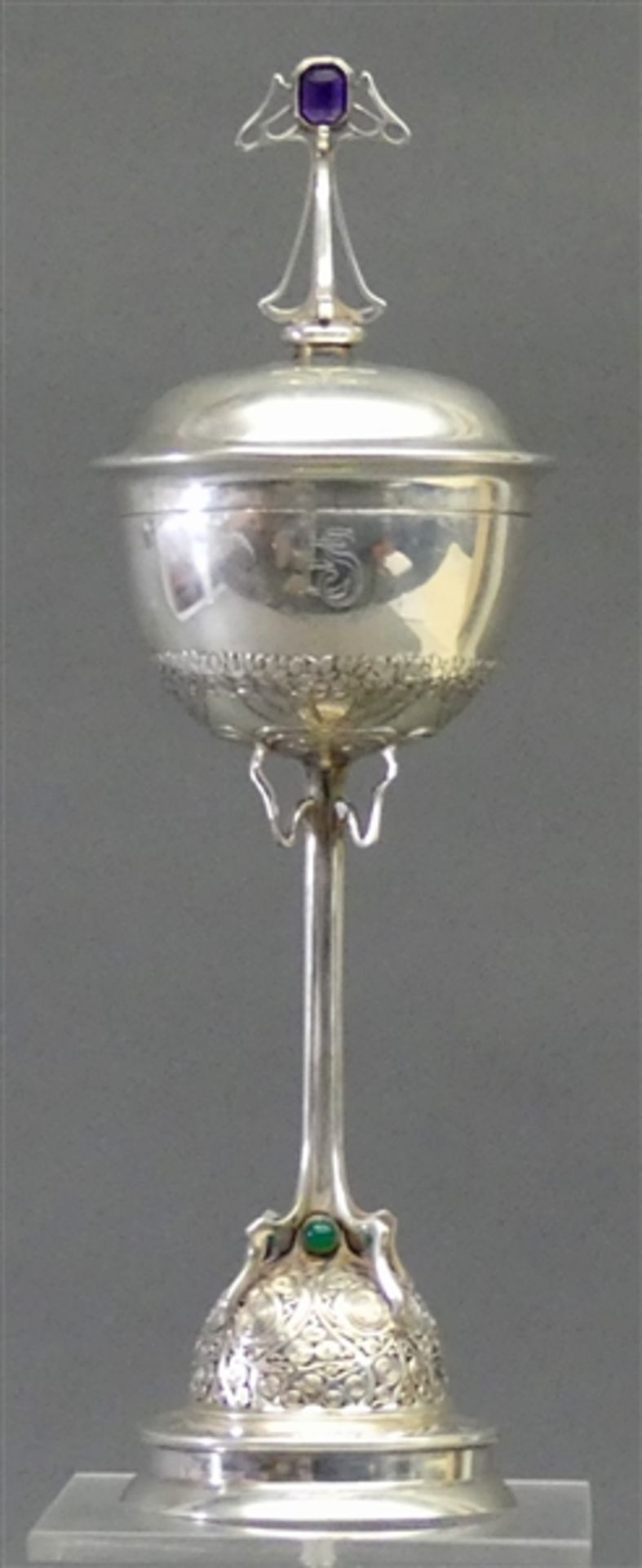 Jugendstil-Deckelpokal