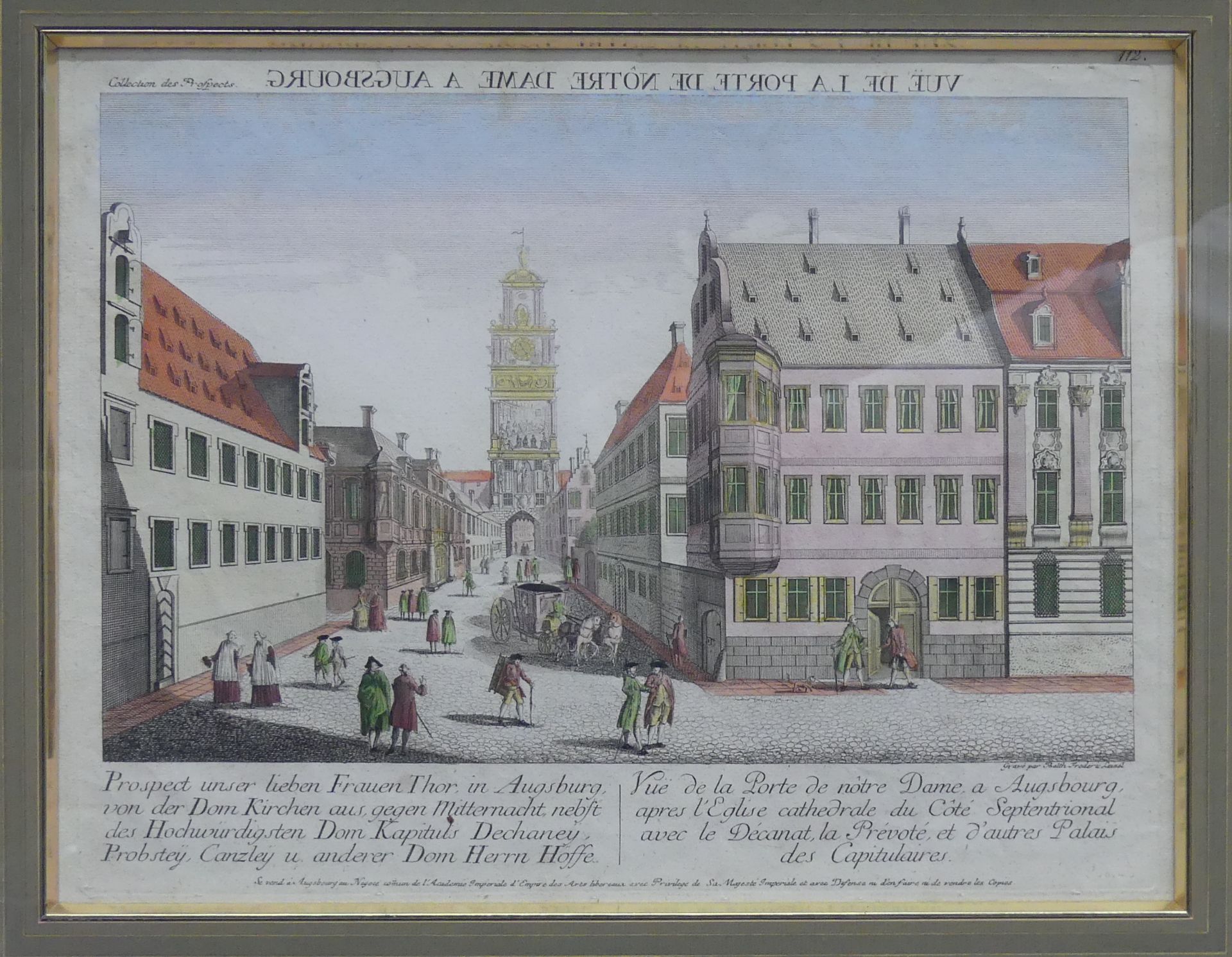 Guckkastenblatt, um 1800 - Bild 2 aus 2