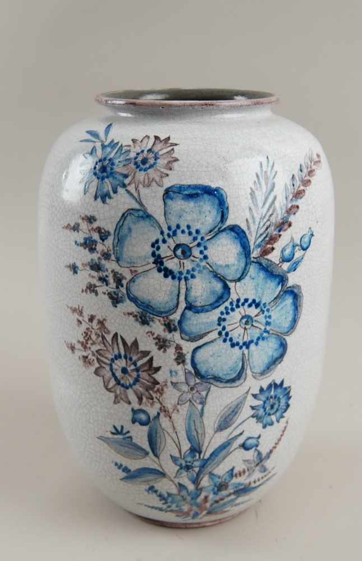 Vase, Schleiss Keramische Werkstätten, Gmunden, Keramik, gemarktet auf der Unterseite,<