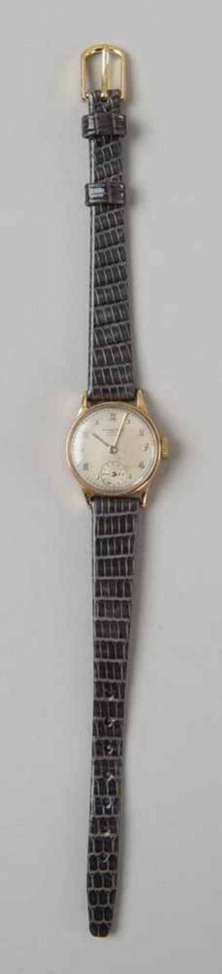 IWC Damenuhr / Armbanduhr mit Ldererband, Durchmesser 2,4 cm - Bild 2 aus 5