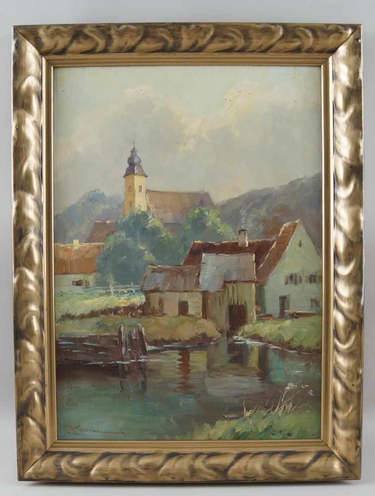 Am Ammersee, Öl auf Leinwand, gerahmt, signiert, 58x44cm