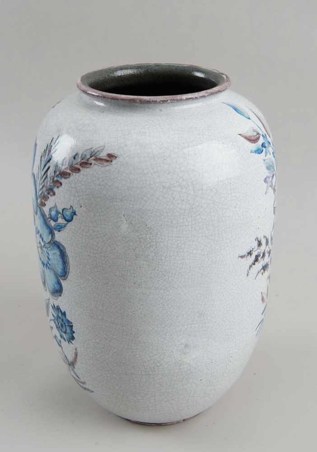 Vase, Schleiss Keramische Werkstätten, Gmunden, Keramik, gemarktet auf der Unterseite,< - Bild 4 aus 5
