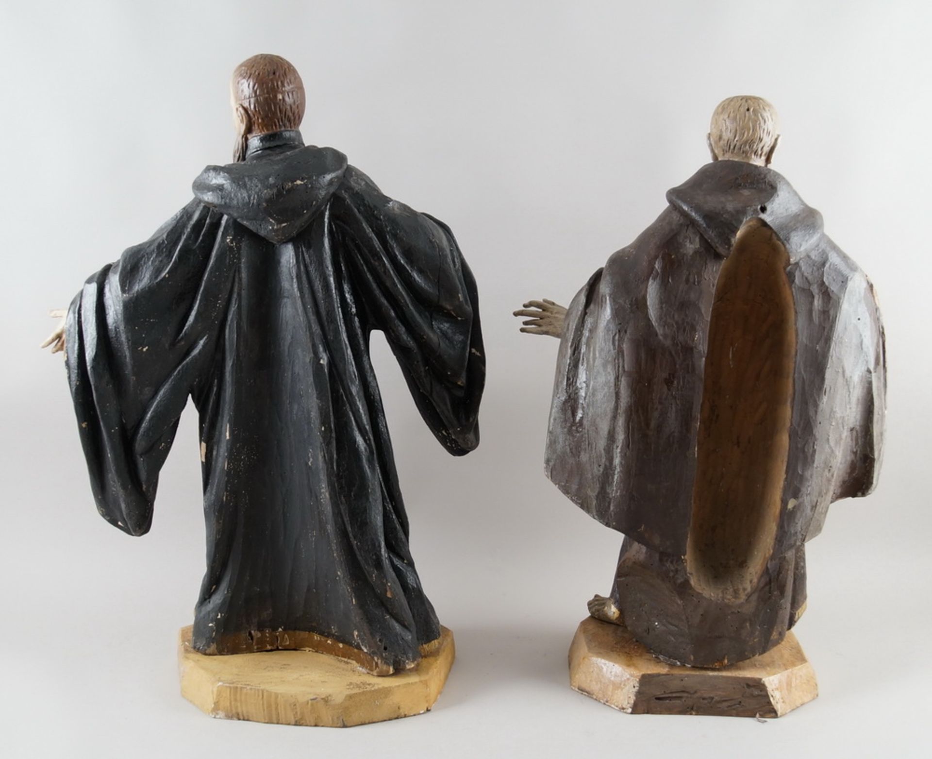 Heiliger Petrus und Paulus / Peter und Paul, zwei anmutende Skulpturen in Holz geschnitzt - Bild 10 aus 10
