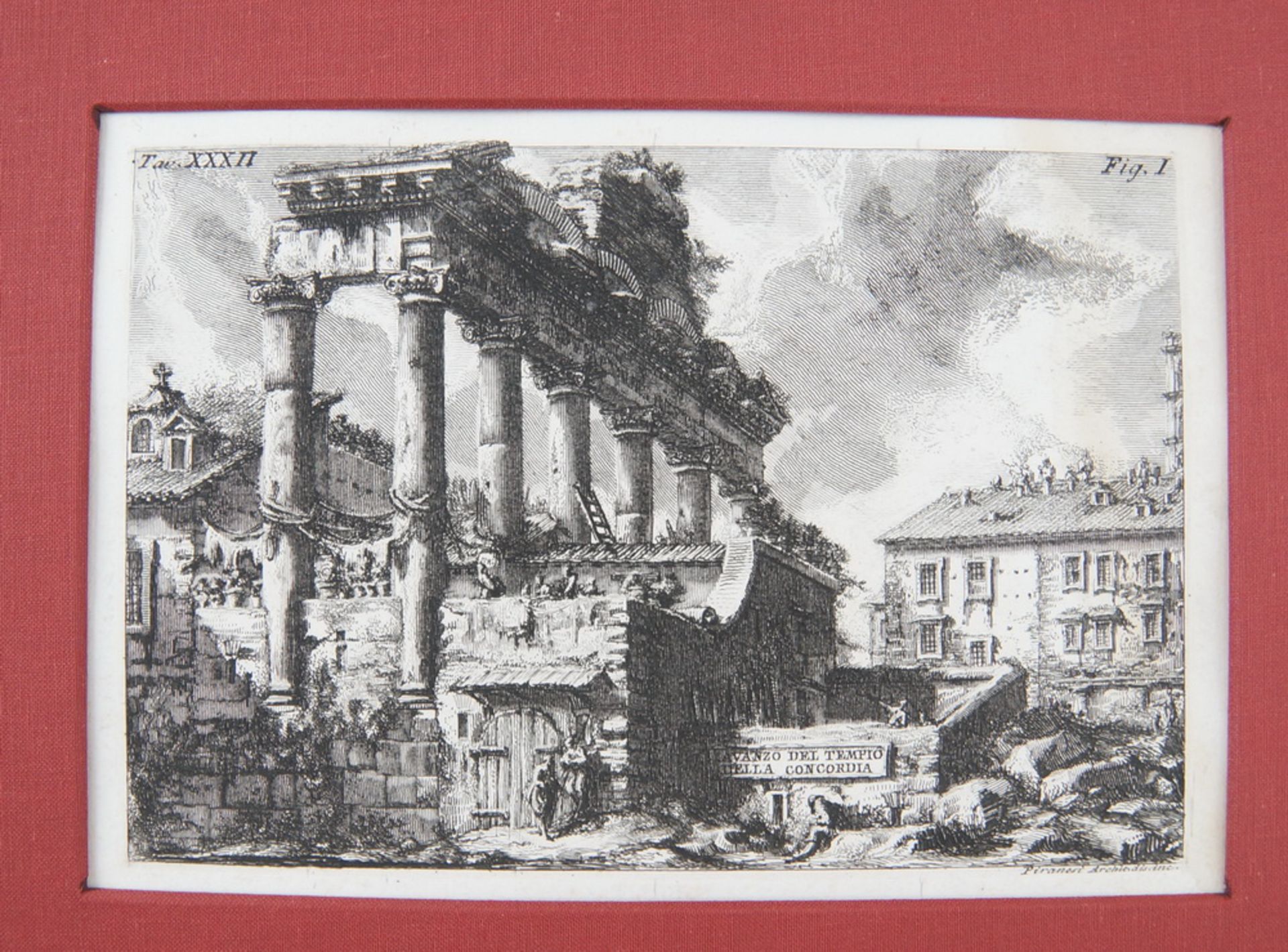 Giovanni Battista Piranesi, 1720-1778, Altra Veduta degli avanzi del Pronao del Tempiodella - Image 2 of 7
