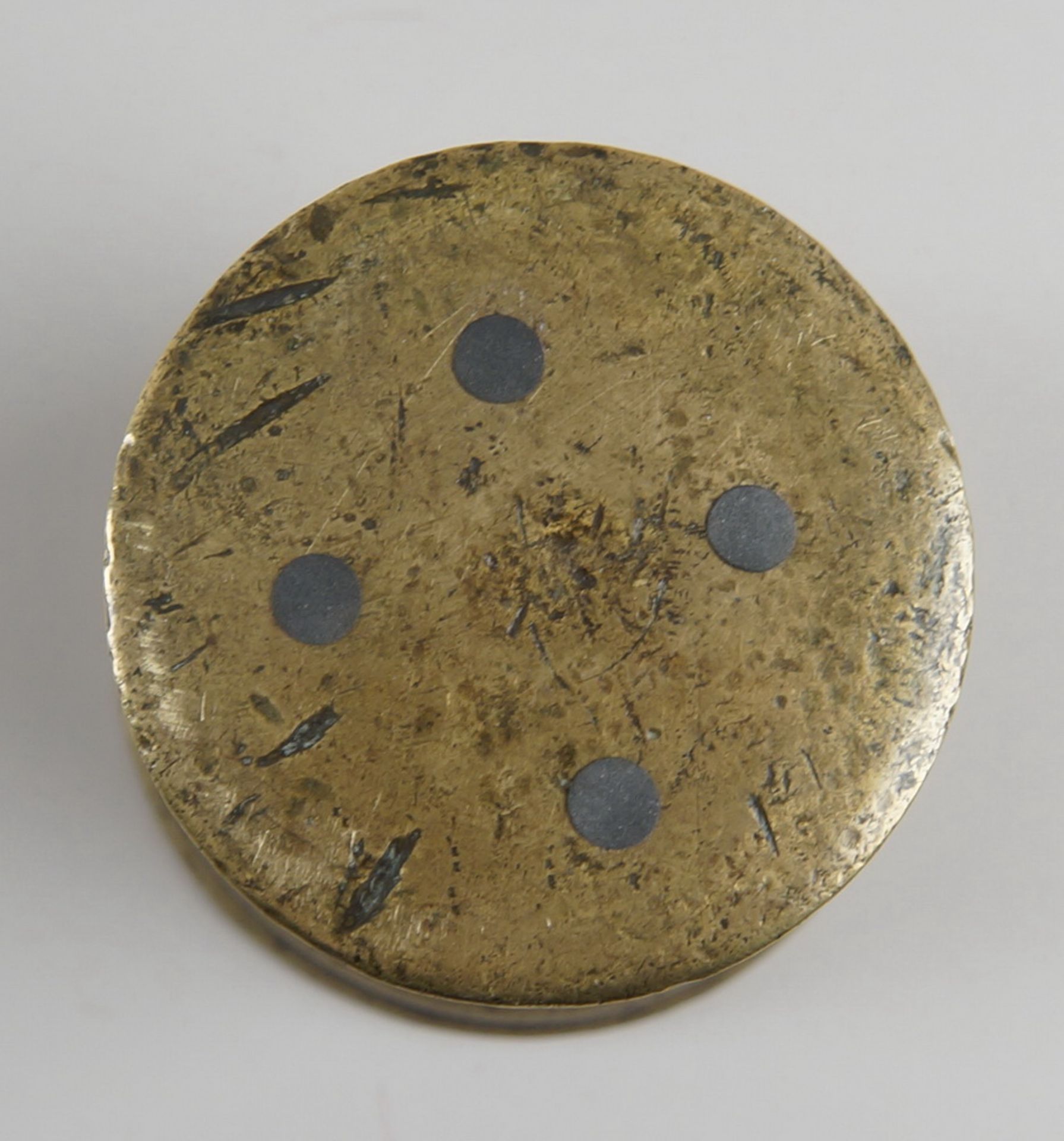 Mörser, Bronze, H 11,5 x Durchmesser 13cm - Bild 4 aus 4