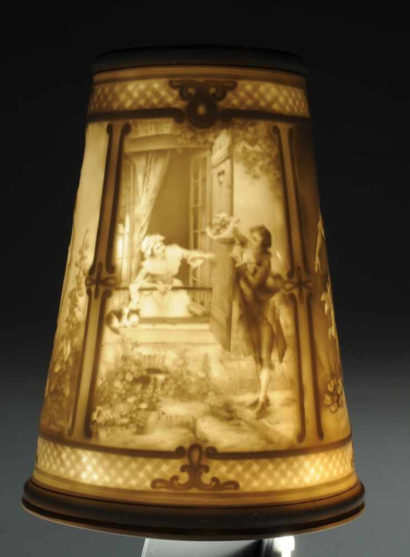 Tischlampe mit Lithophanien - Image 2 of 3