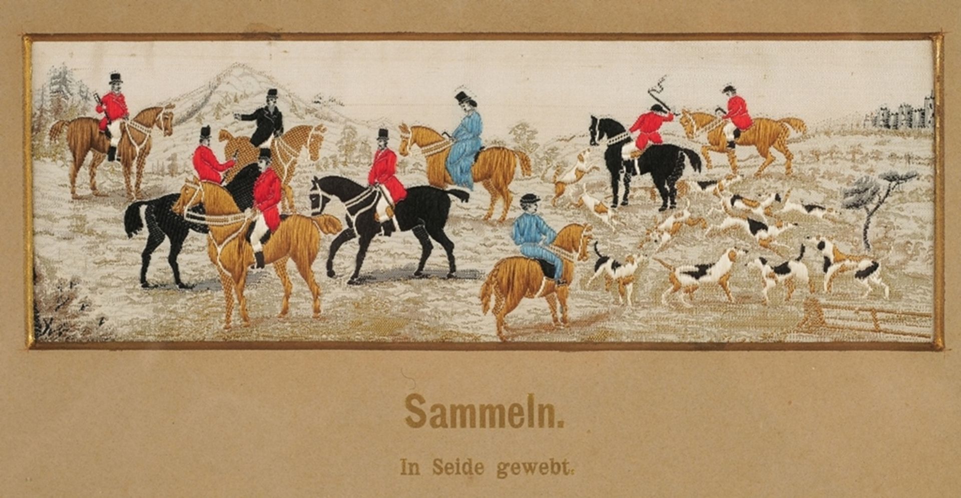 Seidenbild "Sammeln" - Bild 2 aus 2