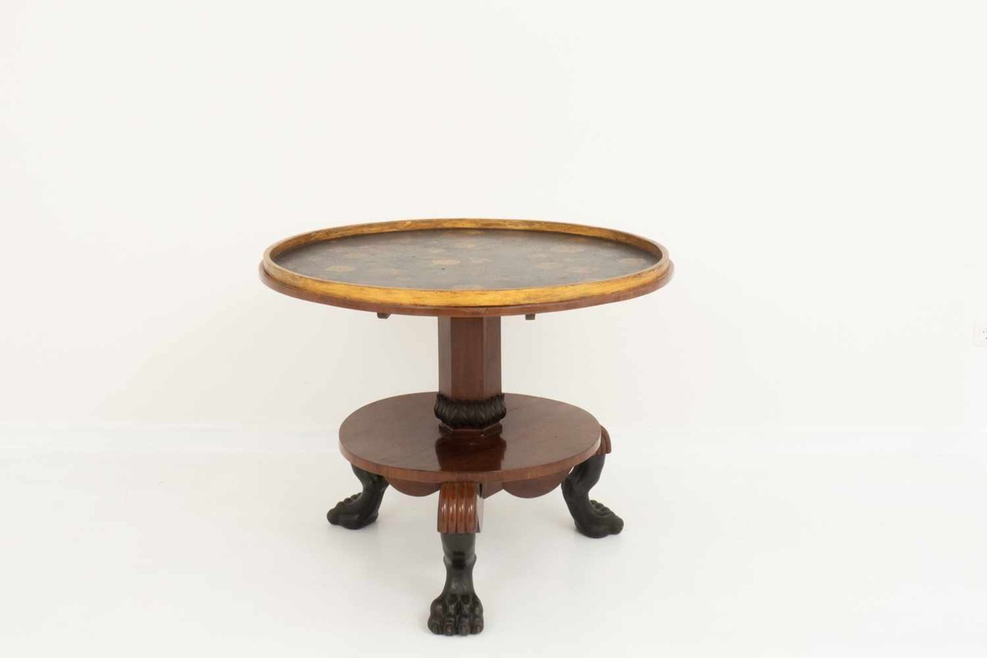 Round empire side table/coffee table - Image 2 of 3