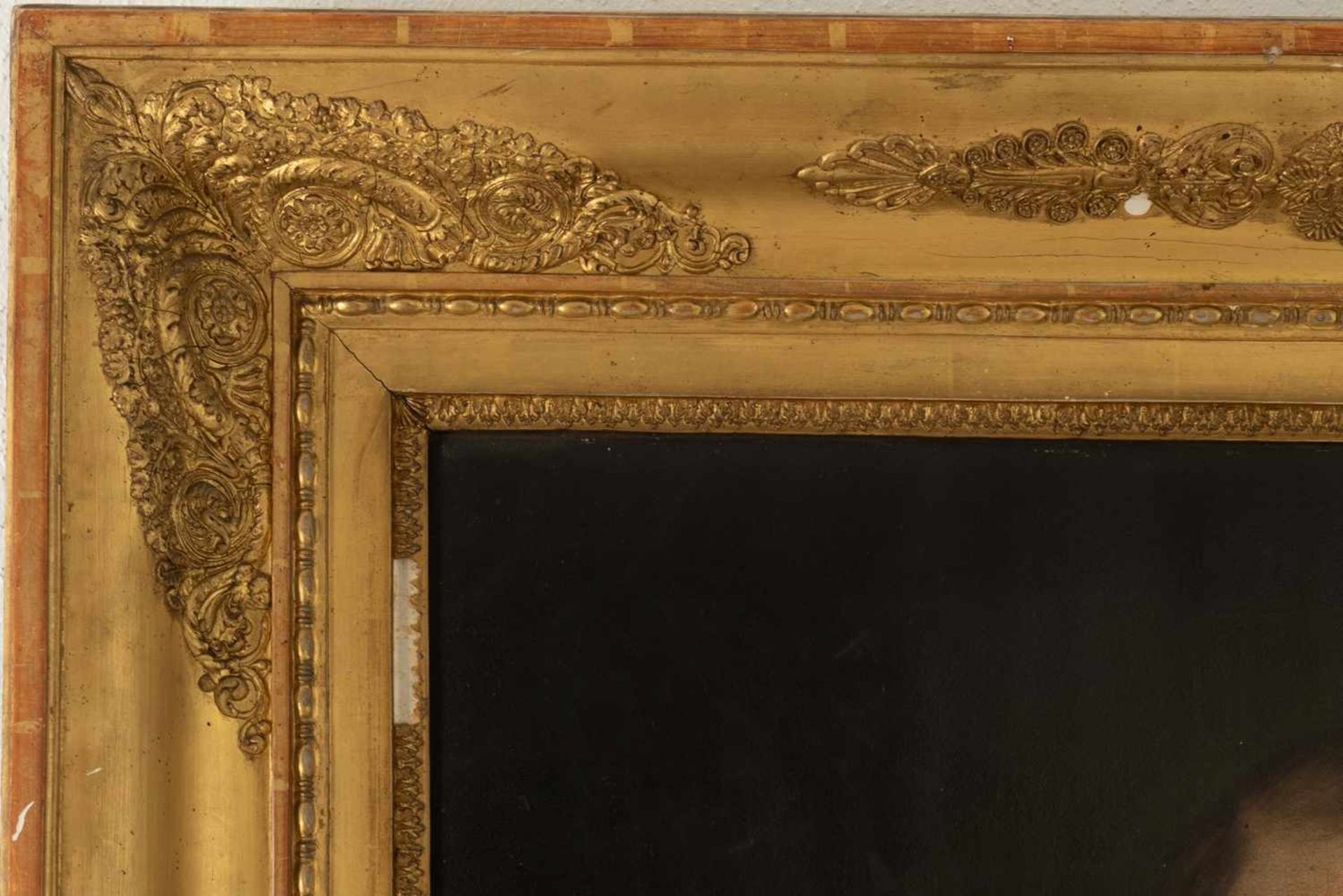 Pair of original Biedermeier paintings in ornate frames - Bild 4 aus 7